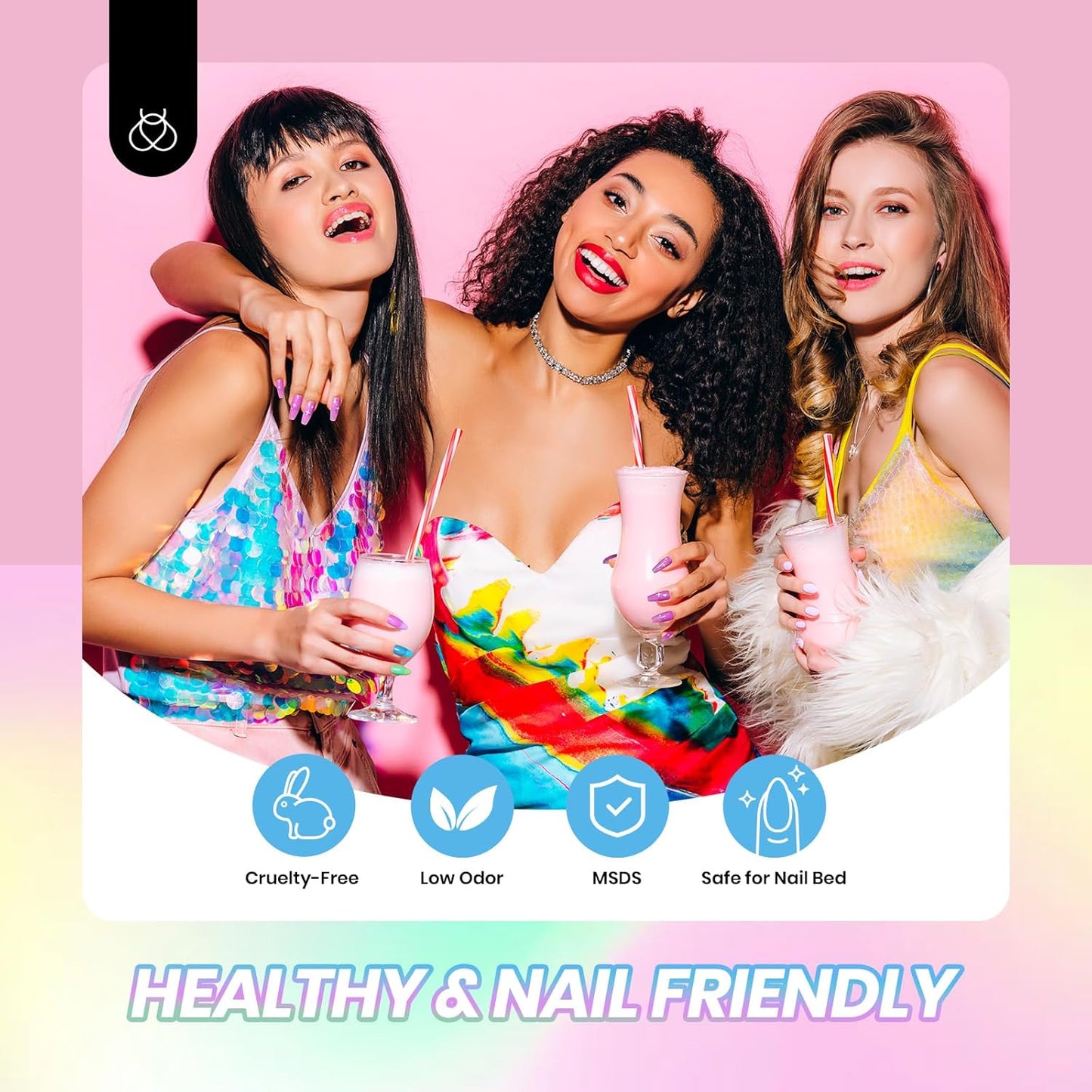 Neon Gel Nail Polish Set - 6 Vibrant Summer Colors | Sheer Translucent Effect for UV French Nail Art