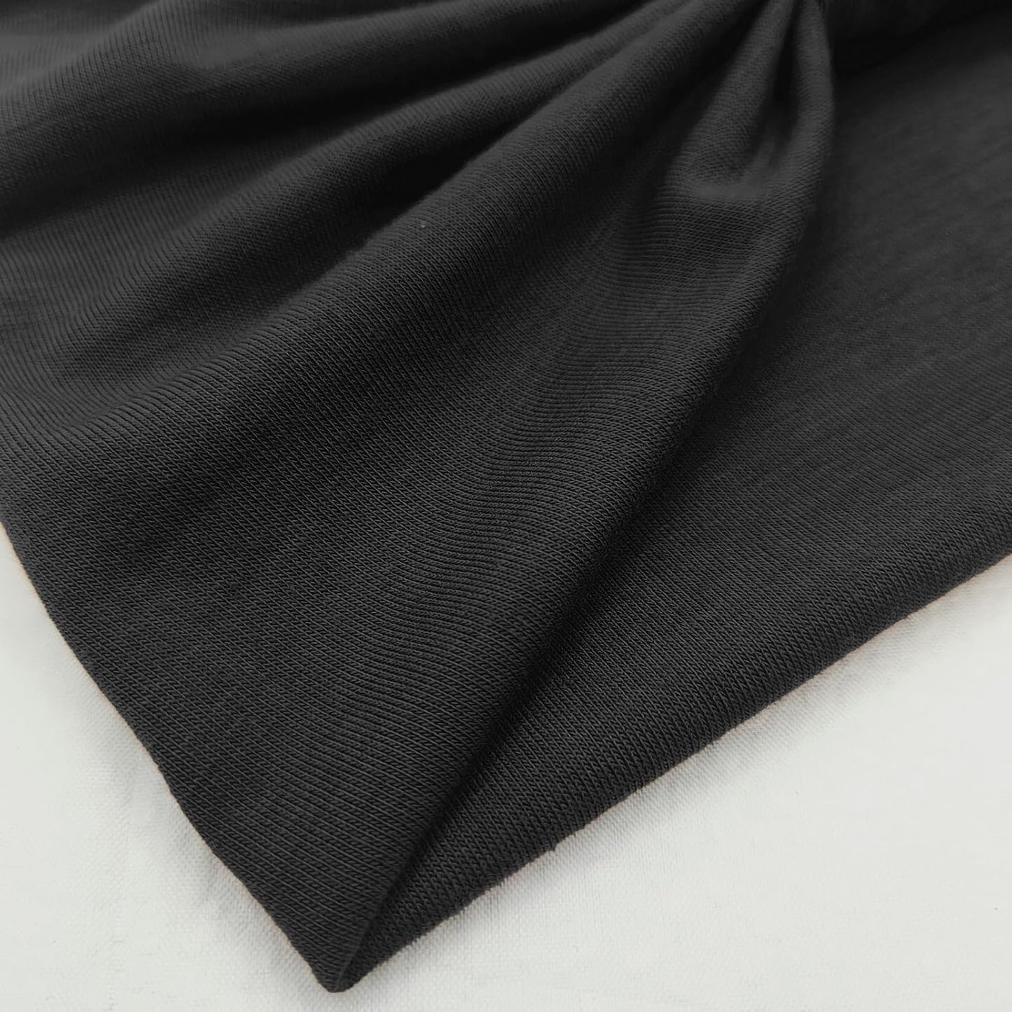 Wide Boho Headbands for Women - Fashion Knotted Hair Accessories | Black 4-Pack for Yoga & Workouts