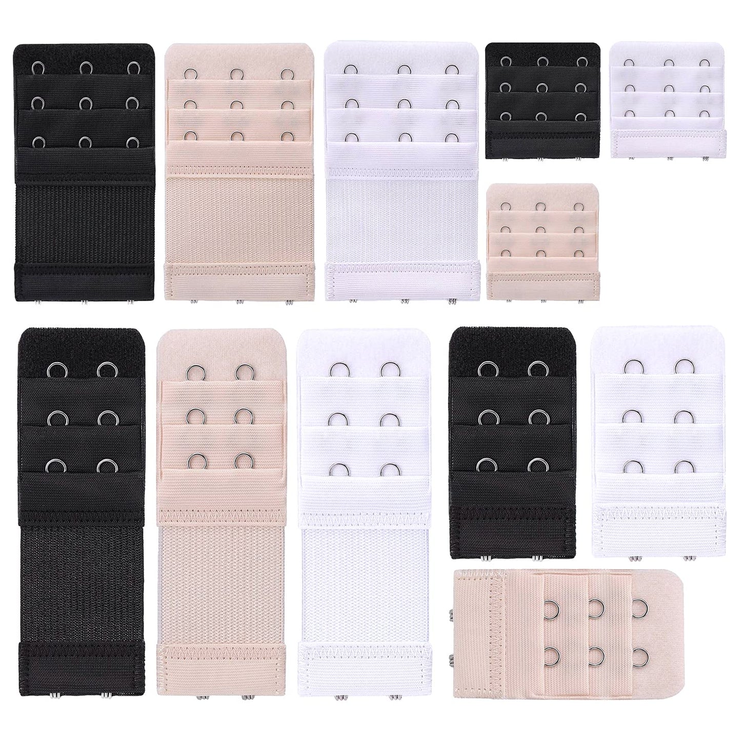 Women's Comfortable Bra Extender, Soft Bra Extension Strap with Storage Case for all Bra Brassiere Models, Elastic Lady's Bra Extender