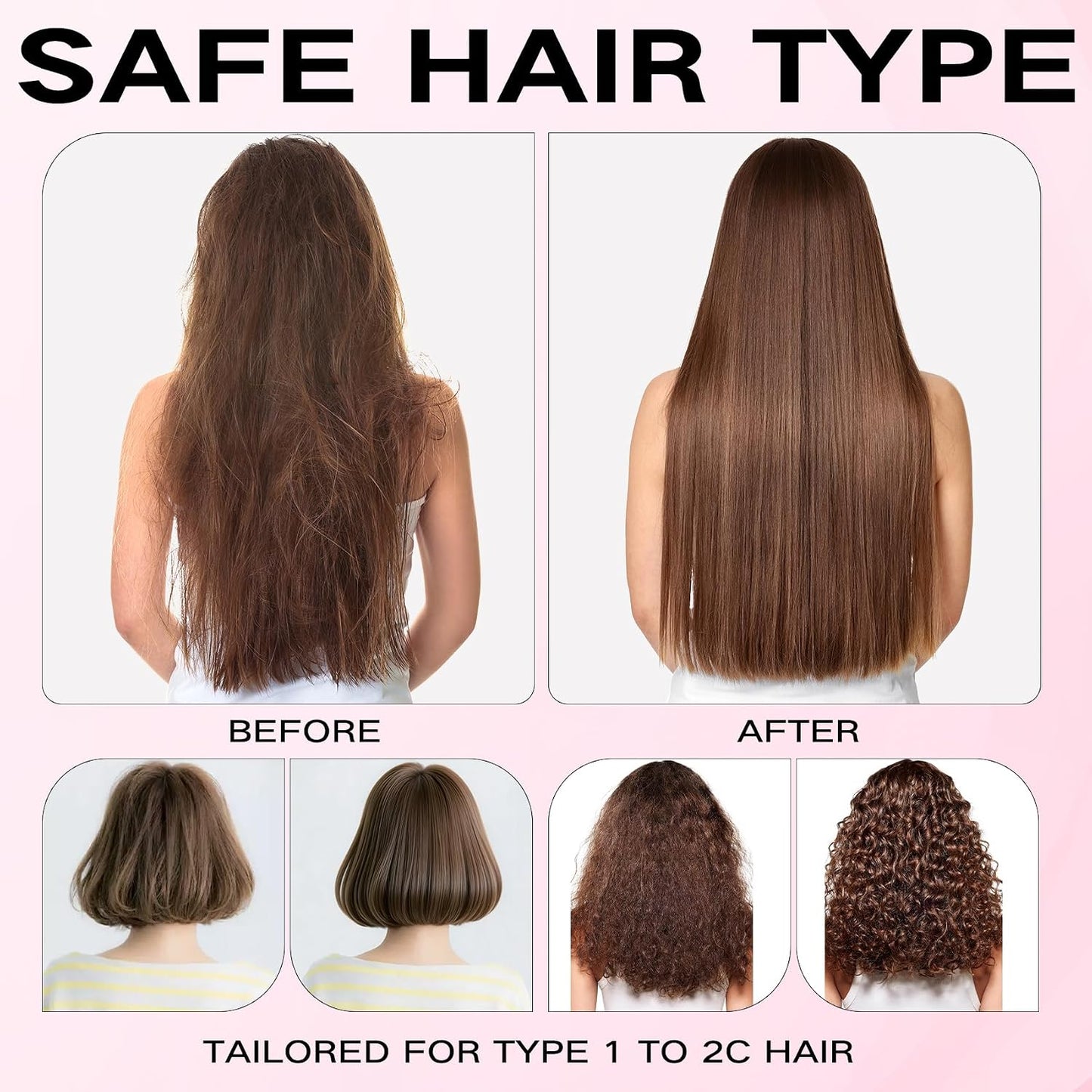Round Brush for Blowouts - Small Nano Thermal Ceramic Hair Brush for Short Hair | Quick Drying & Salon Styling (2.4 Inch)
