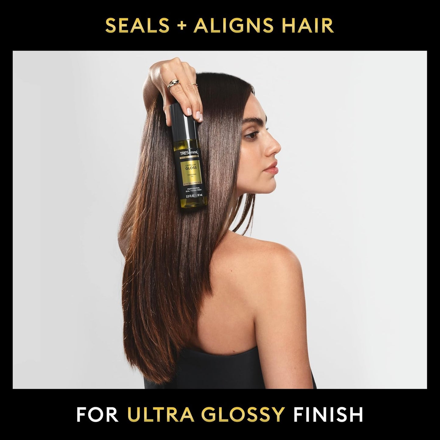 TRESemmé Lamellar Gloss Oil - Ultra Shine Hair Treatment | 3.3 Fl Oz for 72-Hour Radiance