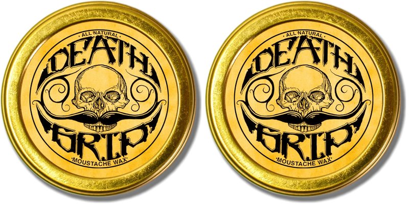 THE VINTAGE GROOMING CO. Mustache Wax Death Grip Extra Strong Hold Moustache Wax (Pack of 2)