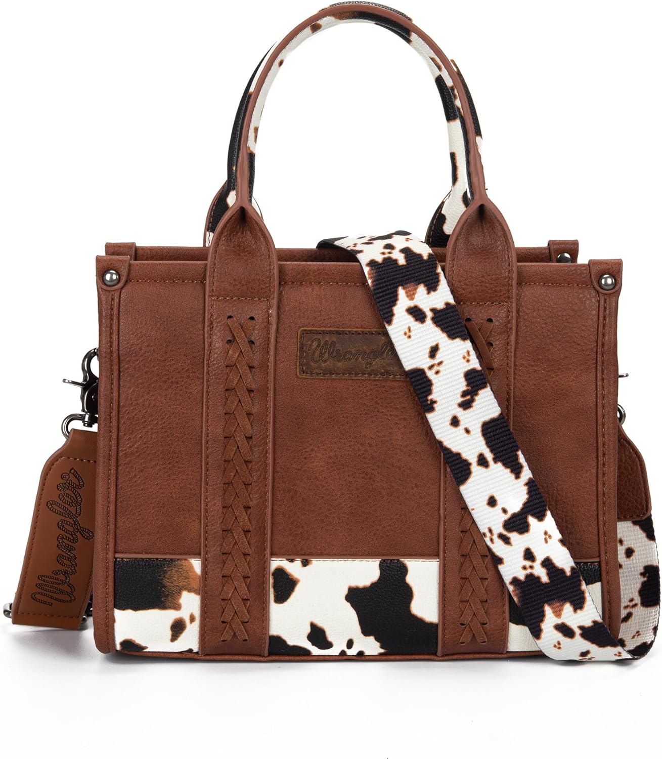 Montana West Tote Bag - Western Cow Print Purse for Women | Designer Top Handle Handbag