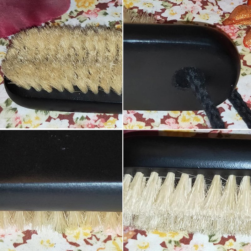 Wooden Nail Brush Cleaner - 100% Natural Boar Bristle | Fingernail & Toenail Scrub for Men, Women & Kids