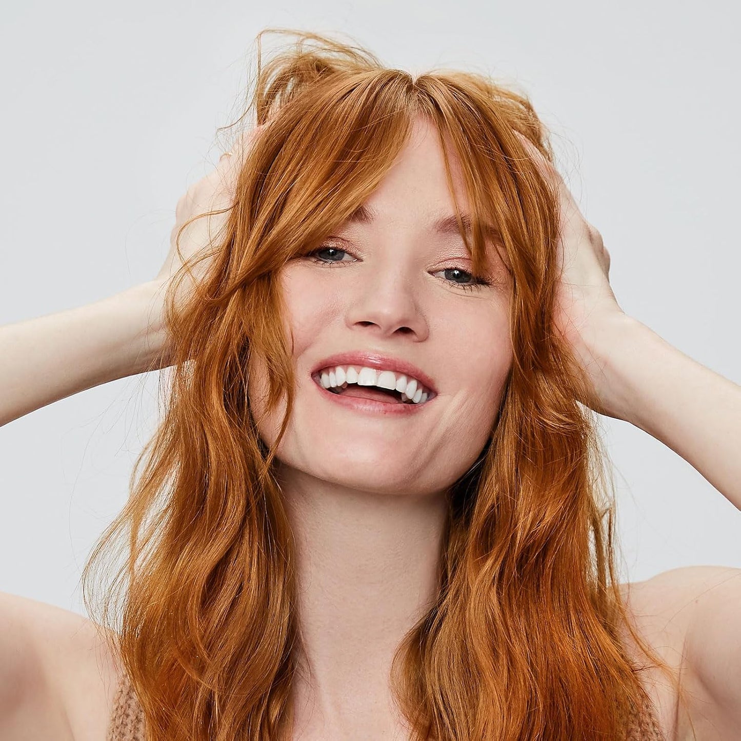 Permanent Hair Color Kit - Dark Blonde Copper Gold | Ammonia-Free Dye for 100% Gray Coverage
