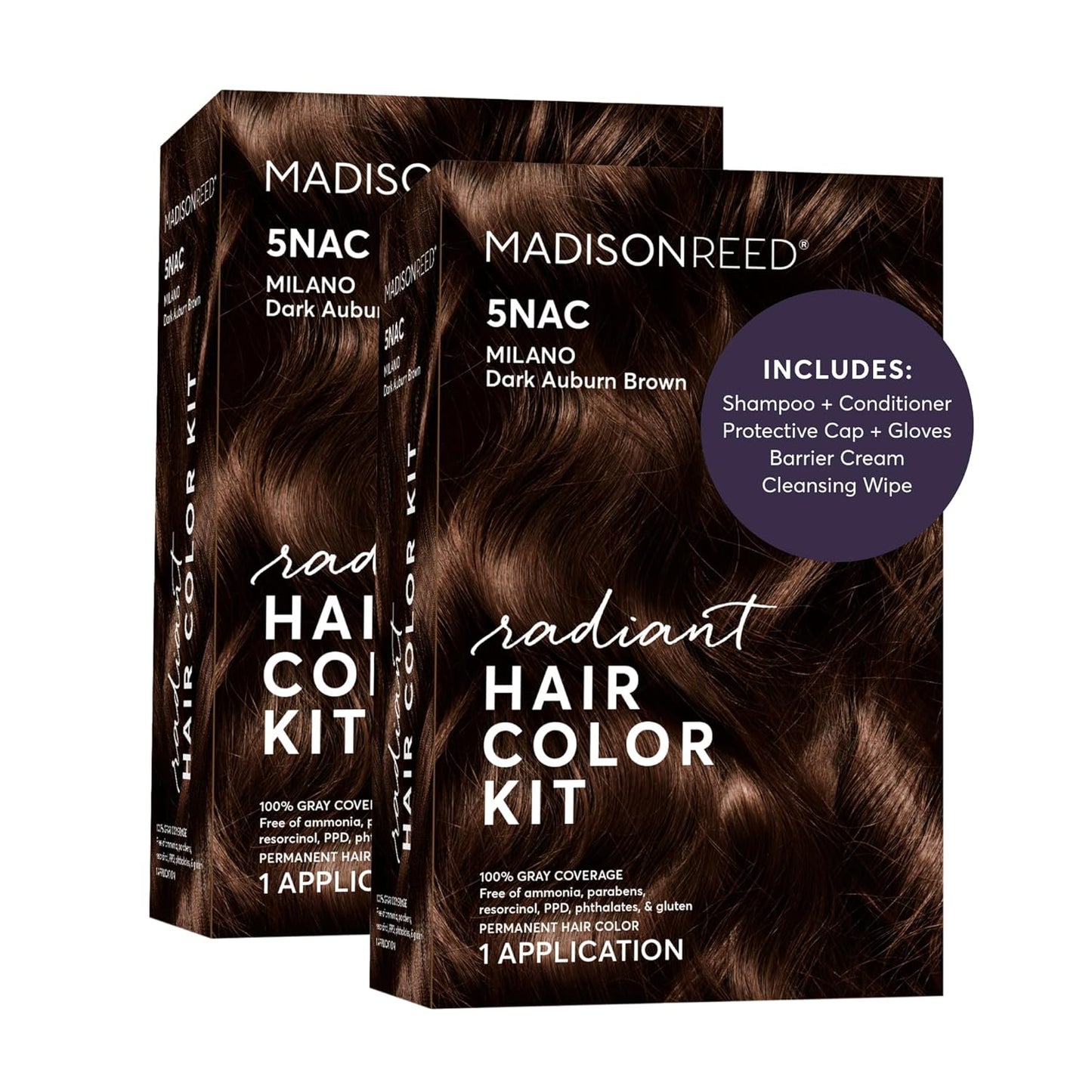 Madison Reed Radiant Hair Color Kit - 5RV Dark Garnet Red | Vivid Permanent Dye for Bold Color & Maximum Shine