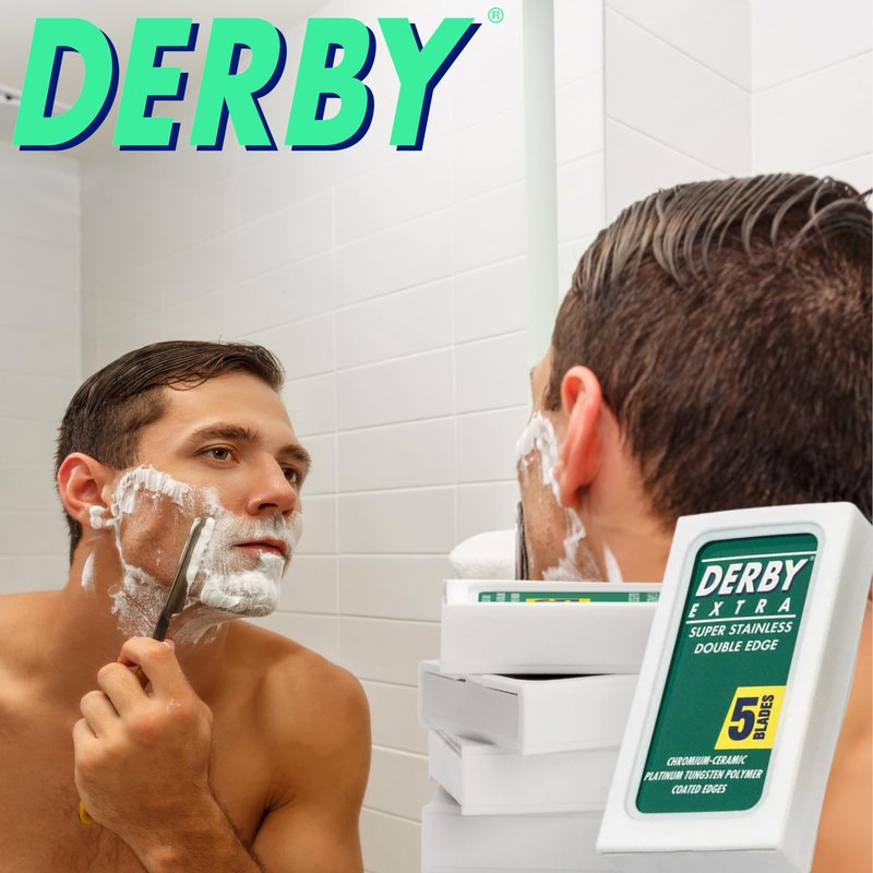 Derby Extra Professional Double Edge Razor Blades for straight razor (25)