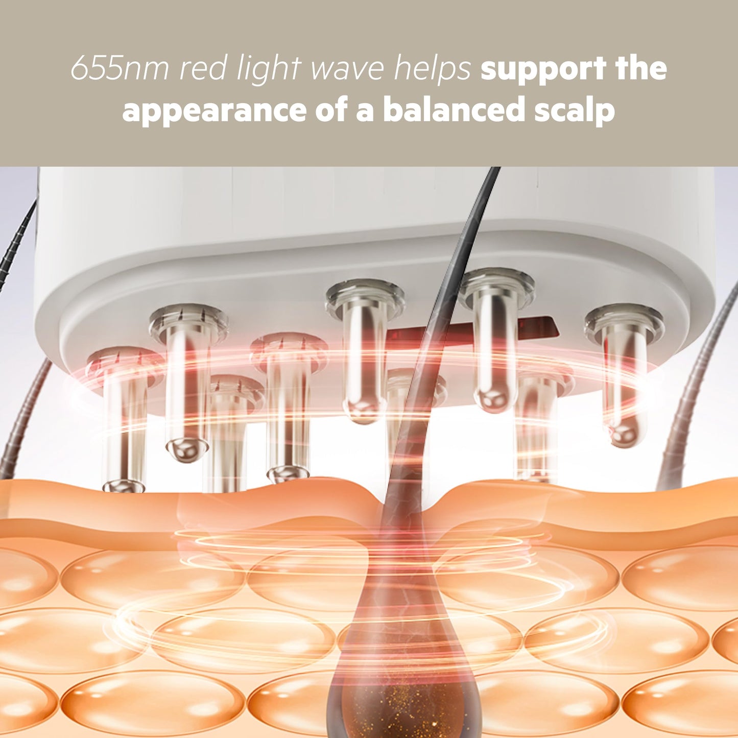 DS Labs Scalp Activator Red Light Therapy Serum Applicator for Scalp Care