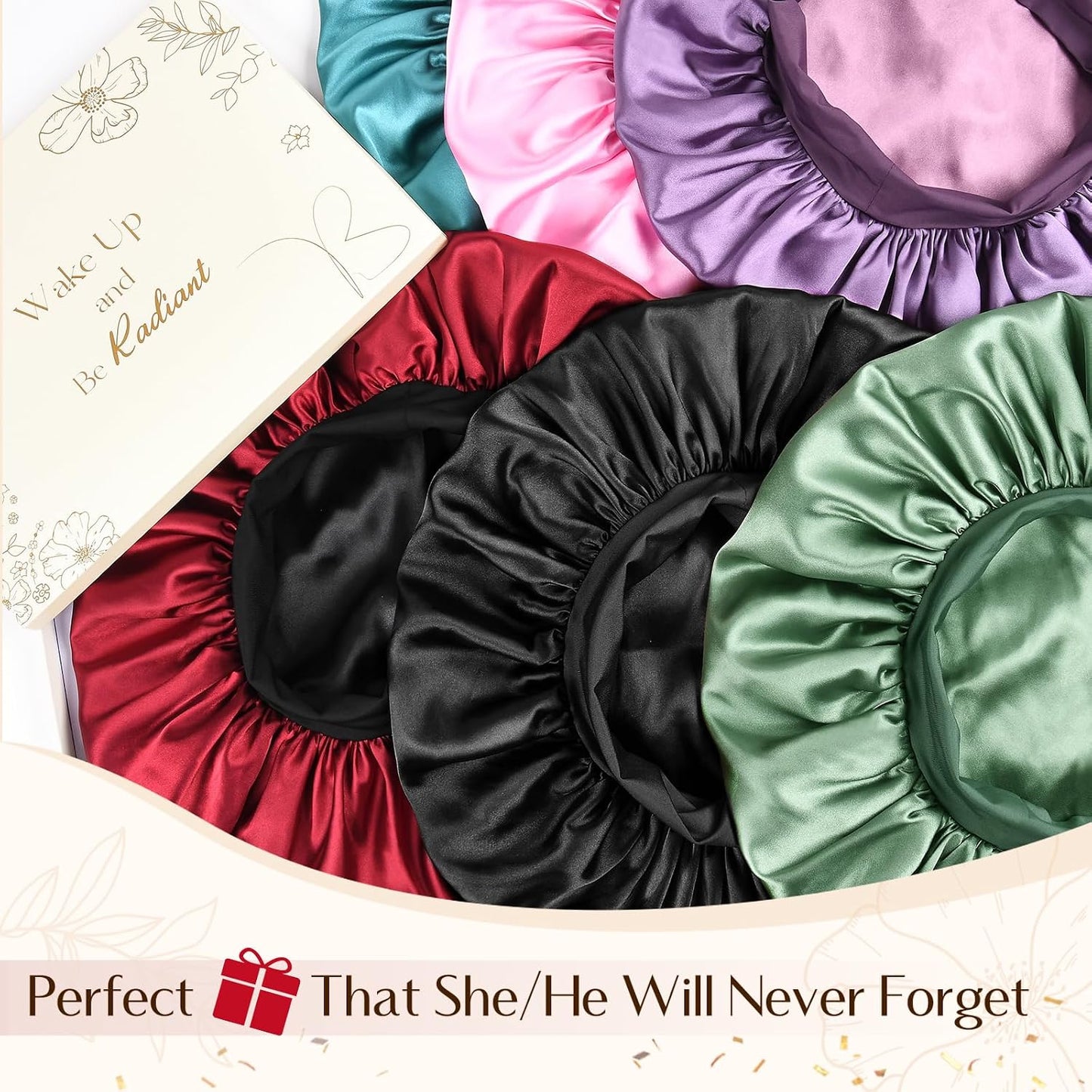 Silk Bonnet for Men & Women - Double Layer Satin Sleep Cap for Natural Curly Hair | Unisex Design