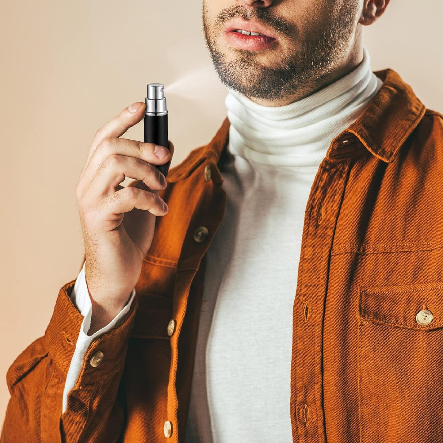 Travel Refillable Perfume Atomizer - 14 Pcs Mini Glass Spray Bottles for Men & Women | Multicolor with Refill Pump