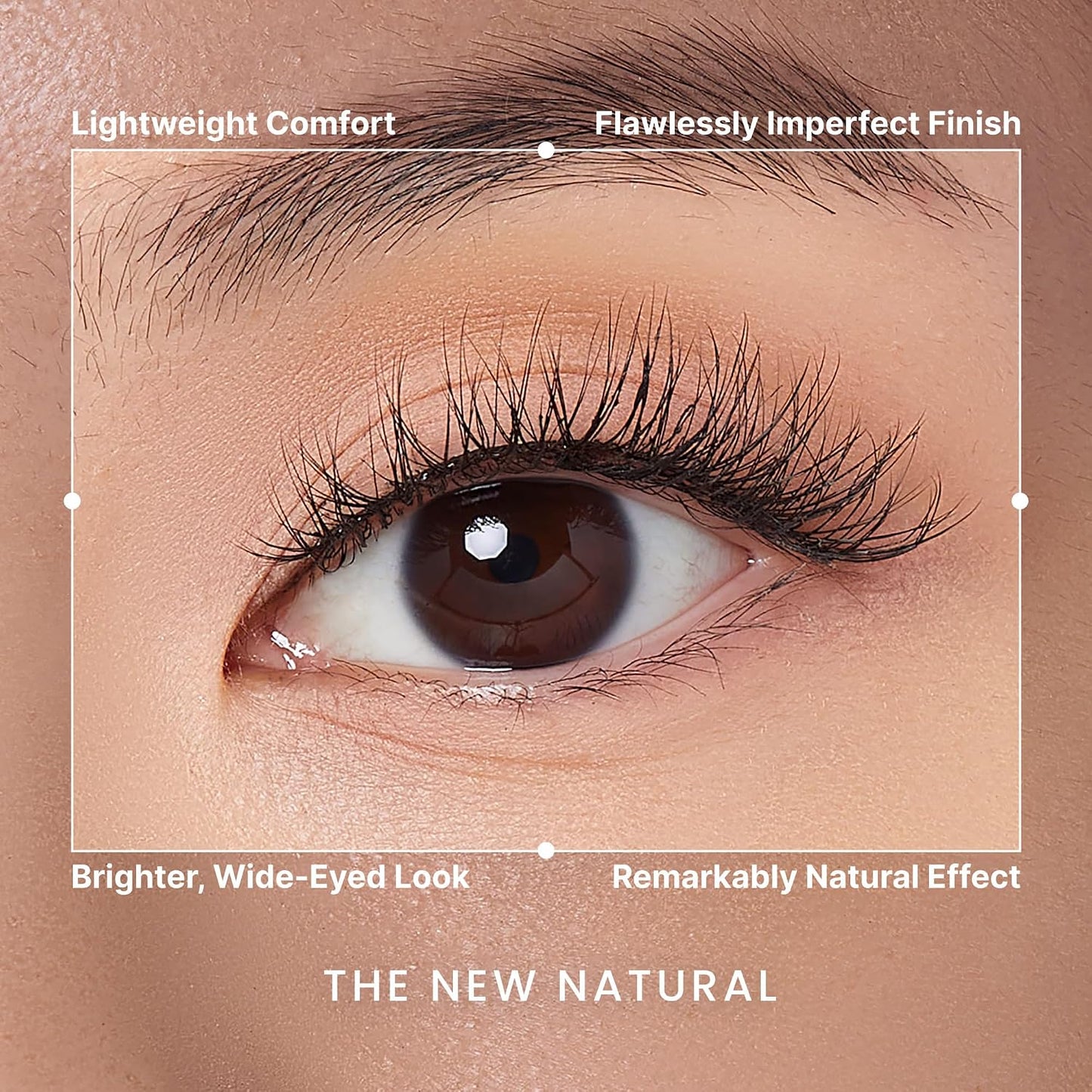 False Eyelashes - Nude Blazer Cluster Trio, 8mm-14mm | 60 Easy-to-Apply, Reusable Clusters