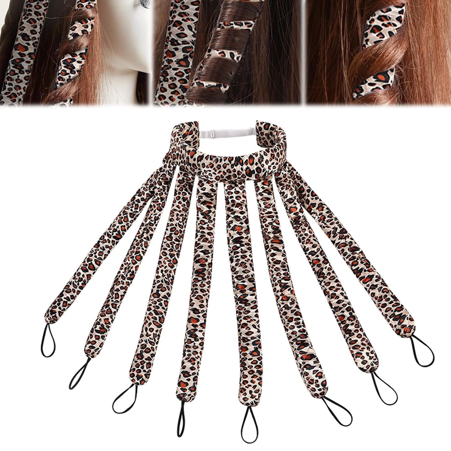 Satin Heatless Curling Rod Headband - Overnight No Heat Curler for Long Hair | Adjustable Strap for Women & Girls