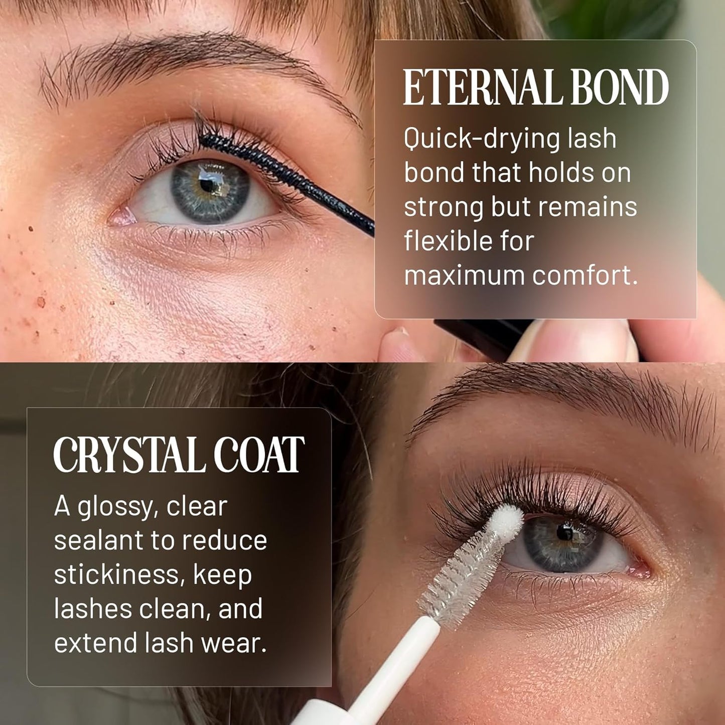 Eternal Bond Clear Lash Glue - Long Lasting, Fast Drying Sealant | Waterproof, Vegan, Reduces Stickiness