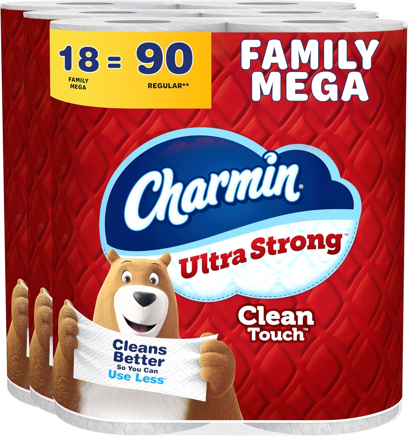 Charmin Ultra Strong Toilet Paper - 24 Mega Rolls | 120 Regular Rolls, Soft & Durable