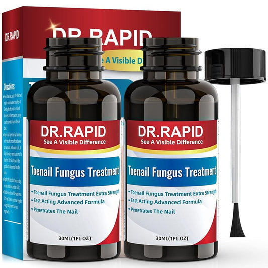 Toenail Fungus Treatment - Extra Strength Antifungal Solution with Tea Tree Oil | Fast-Acting Repair for Damaged Nails - 60ml/2fl oz