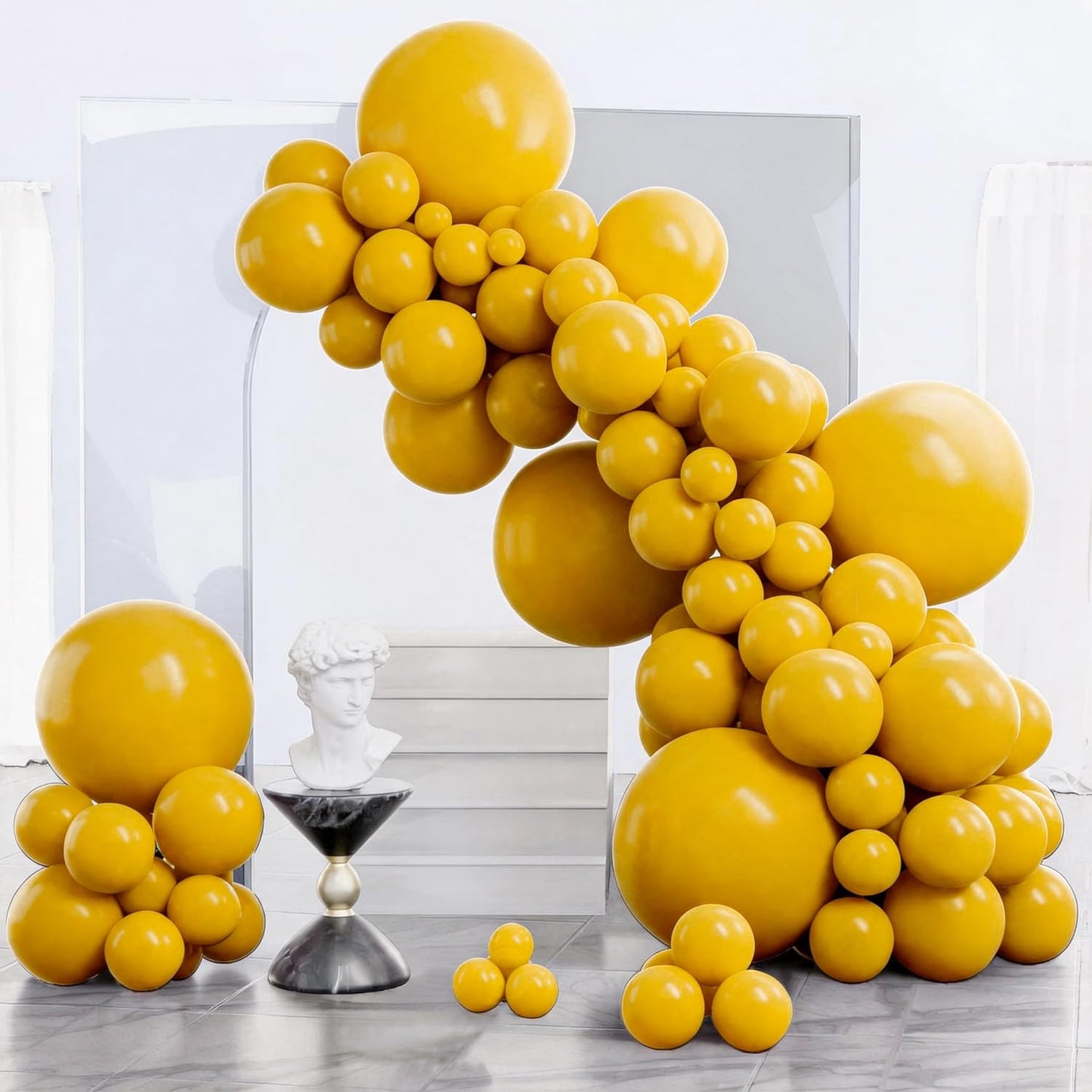 Black Balloon Arch Kit - 140 Pcs in 5-18 Inch Sizes for Baby Showers, Birthdays & Anniversaries | Elegant Black Decor