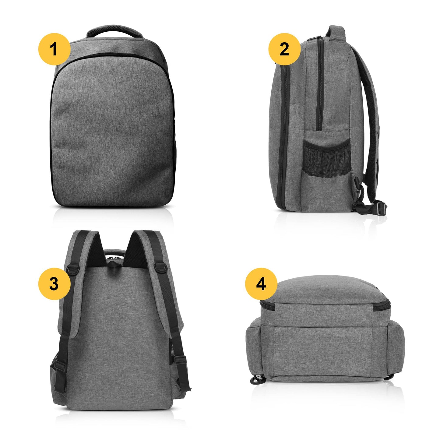 Barber Supplies Backpack with 1PCS Barber Cape&1PCS Barber Brush,Professional Hair Cutting Tools Bag,Casual Gray,Large Capacity,Three Layer,Mobile Barber Accessioes Station for Barbers
