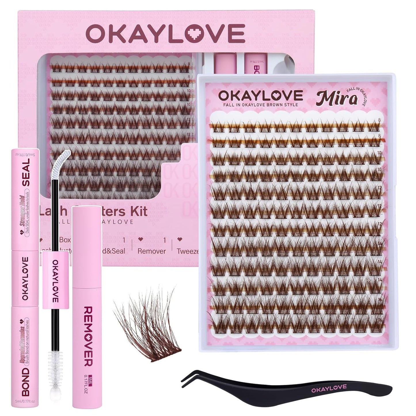 Manga Lash Clusters - Spiked DIY Eyelash Extensions | 140pcs CC Curl, 8-18mm Length