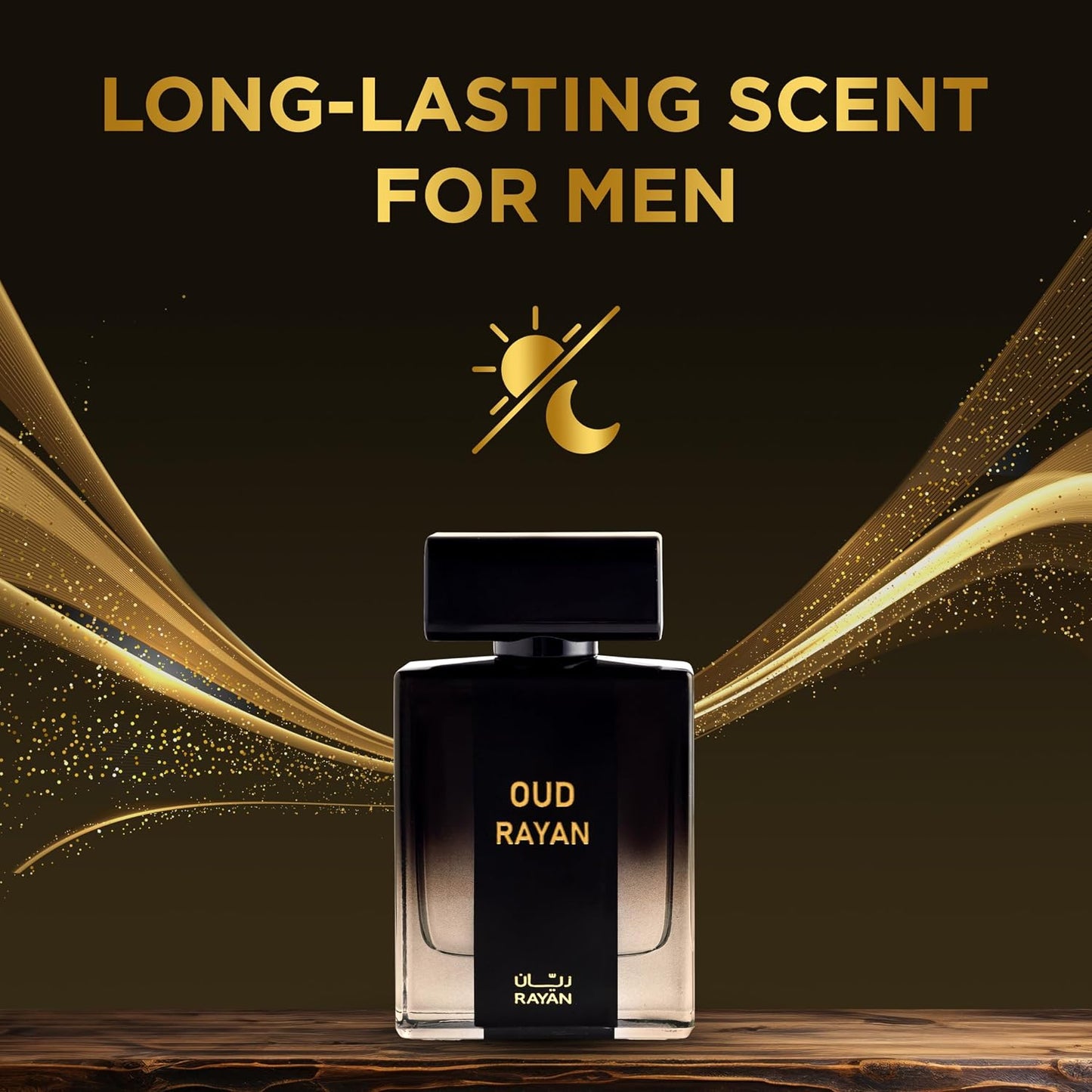 Modern Oud Perfume for Men - Long Lasting Arabian Eau De Parfum with Oud, Sandalwood & Amber | 100mL (3.34 Fl oz)