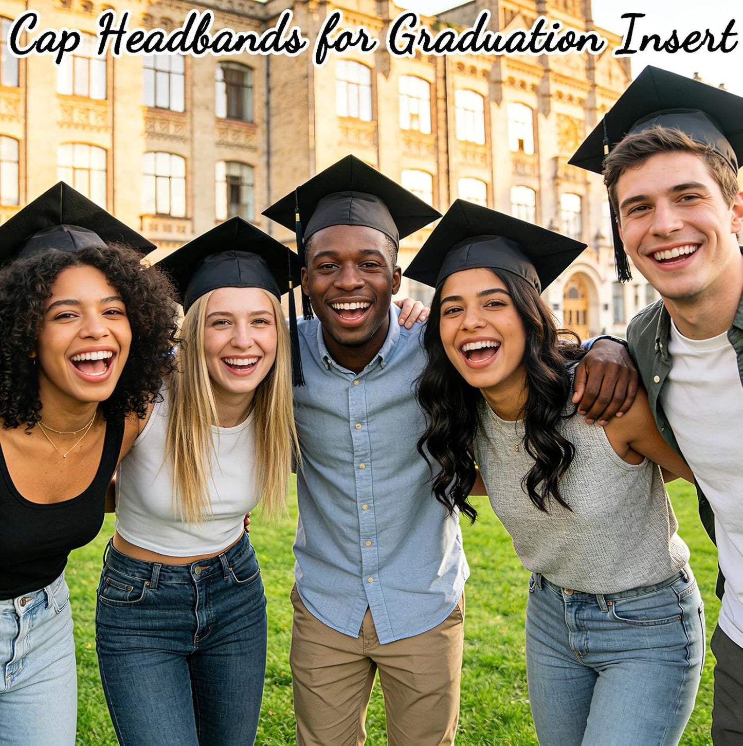 Graduation Cap Headband Holder - Securely Keeps Caps in Place | Perfect for Graduates & Students