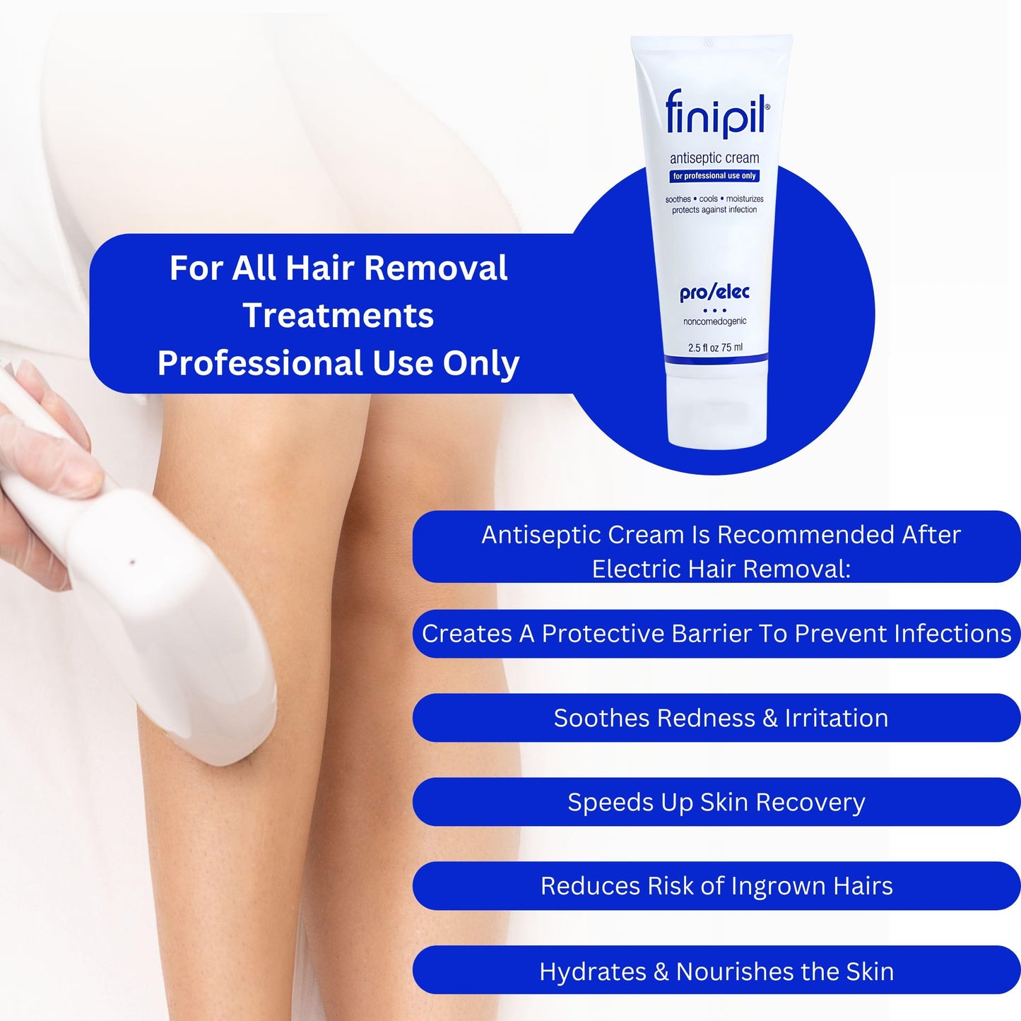 Nufree Finipil Pro Elec Antiseptic Cream 2.5 oz