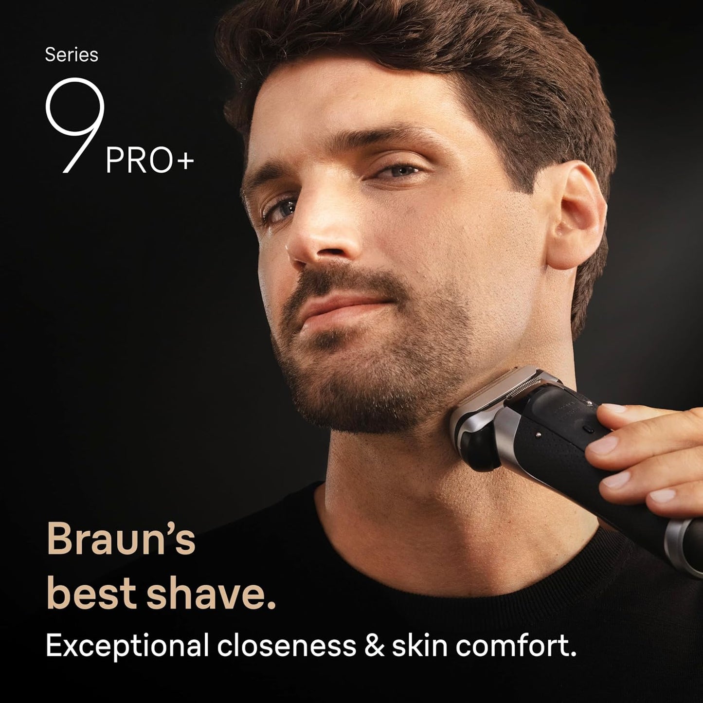 Braun Electric Razor for Men - Series 9 PRO+ Foil Shaver with Precision Trimmer | SmartCare Center, Silver, 9667cc