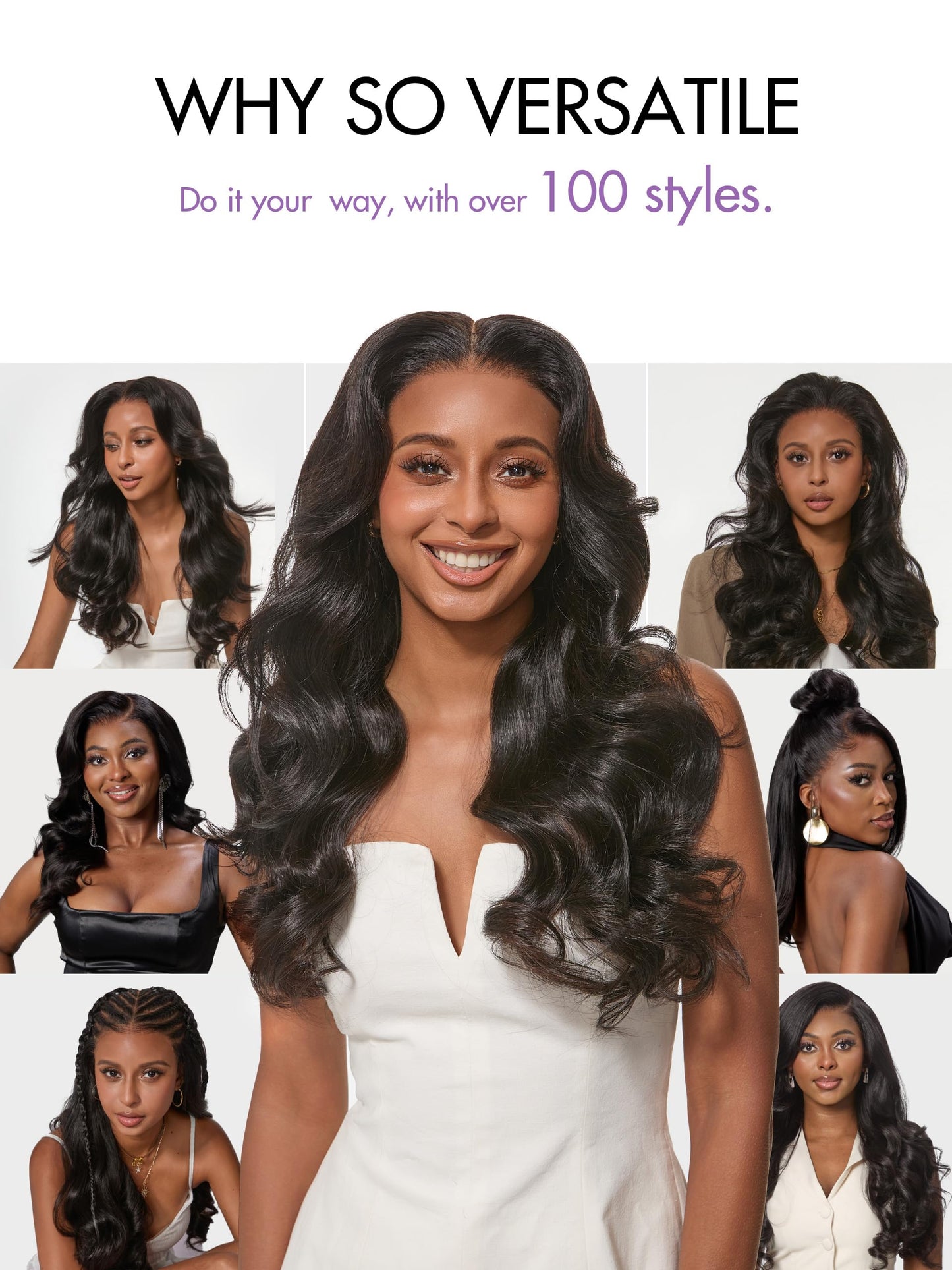 LUVME HAIR 13x6 HD Lace Front Wigs NatureMAX™ Loose Body Wave Human Hair Pre Plucked 180% Density Frontal Wigs Human Hair for Women Glueless Wigs 22 Inch Flexi-Fit Drawstring Cap
