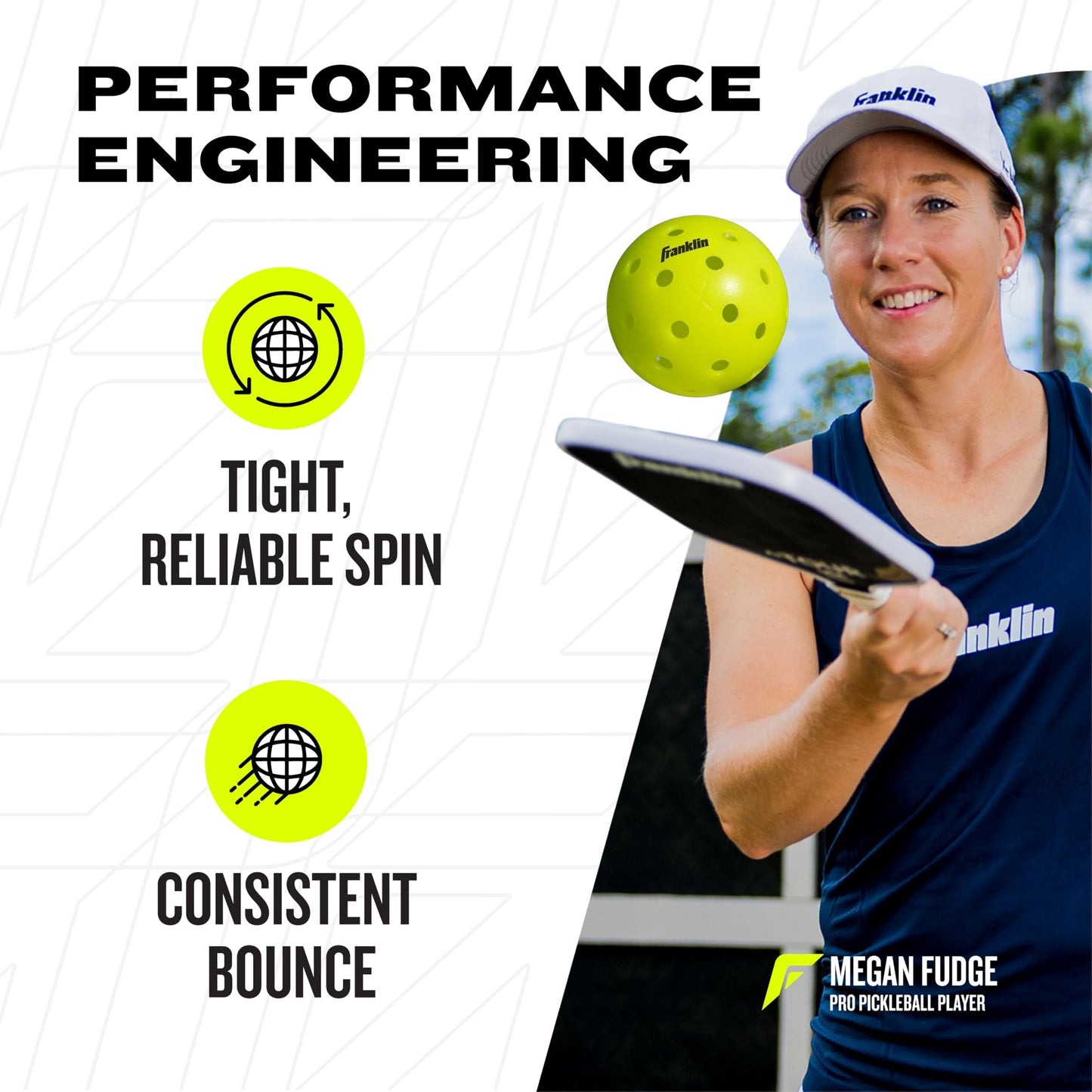Franklin Sports x-40 Performance Outdoor Pickleballs - Usapa Approved (12 Pack)