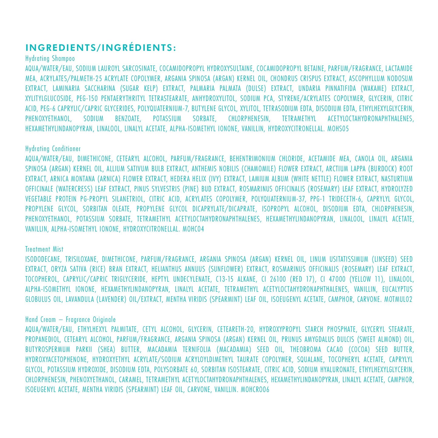 Moroccanoil Mini Hair Hydration Set