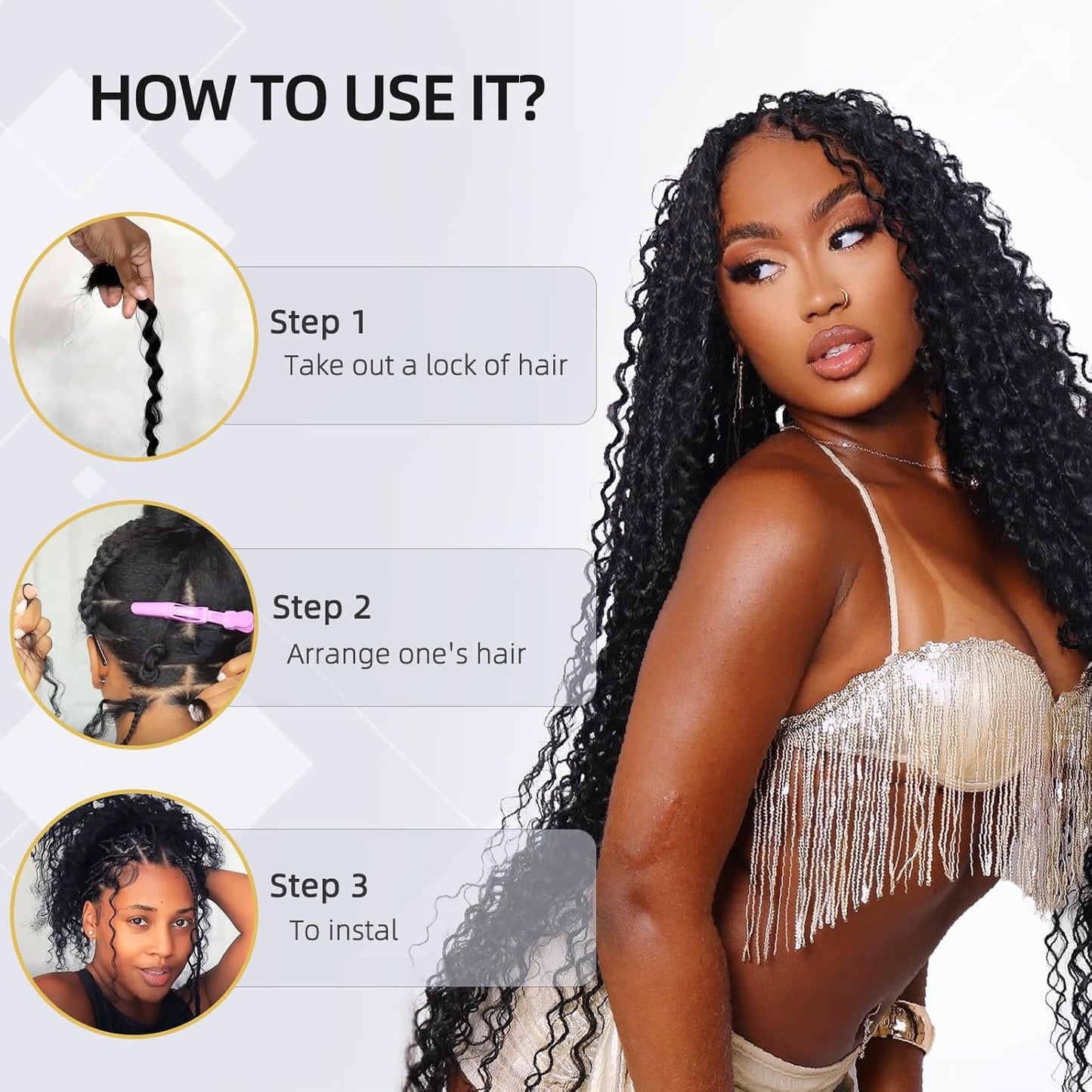 Human Braiding Hair - 100% Unprocessed 12A Brazilian Virgin Deep Wave | 14 Inch, Natural Color, 2 Bundles