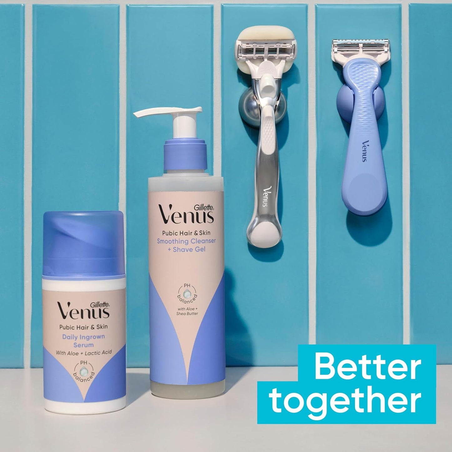 Gillette Venus Bikini Razors for Women - Smooth Skin & Pubic Hair Care | 1 Handle + 4 Blade Refills
