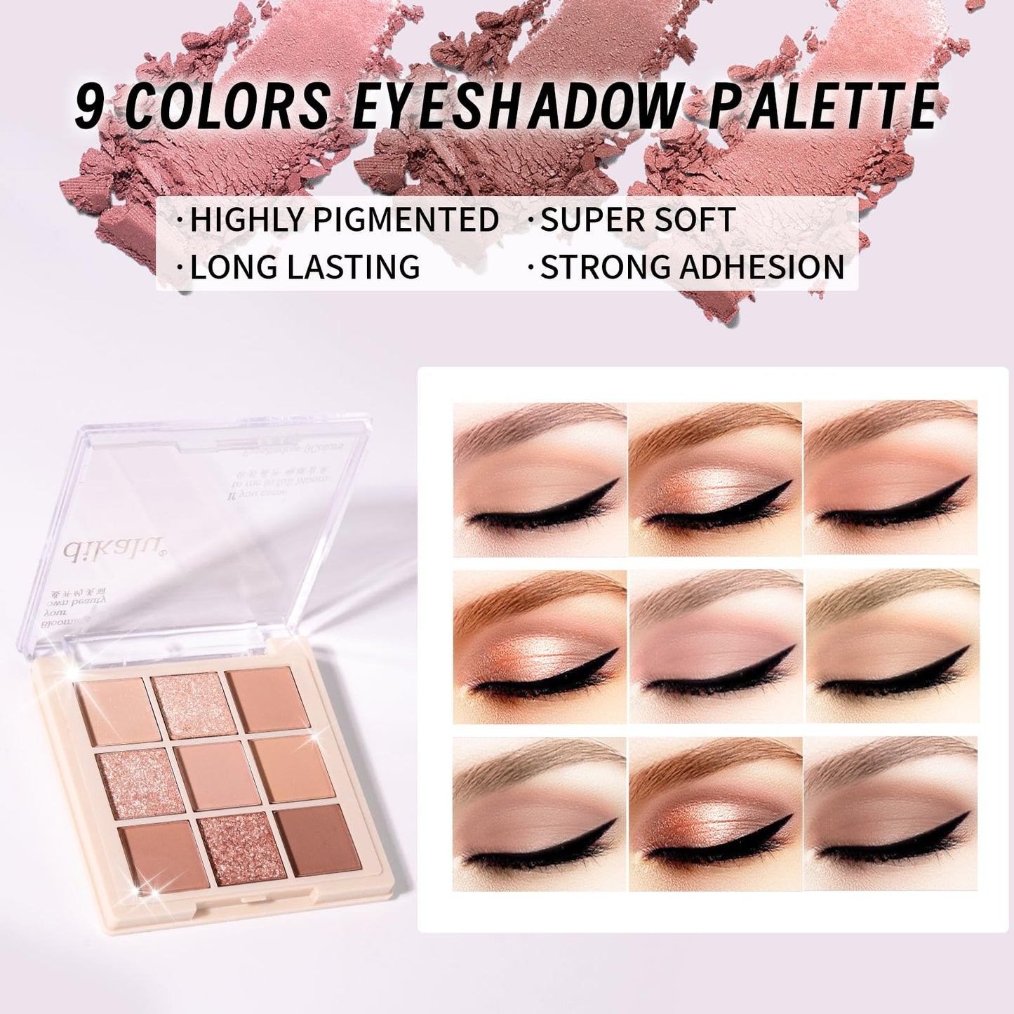 YBUETE Makeup Set Kit for Women Girls Teens, Makeup Present Set, Includes 9 Color Eyeshadow, Counter Stick, Foundation, Eyebrow Pencil, Eyeliner, Mascara, Lip Gloss, 5Pcs Brushes, Sponge