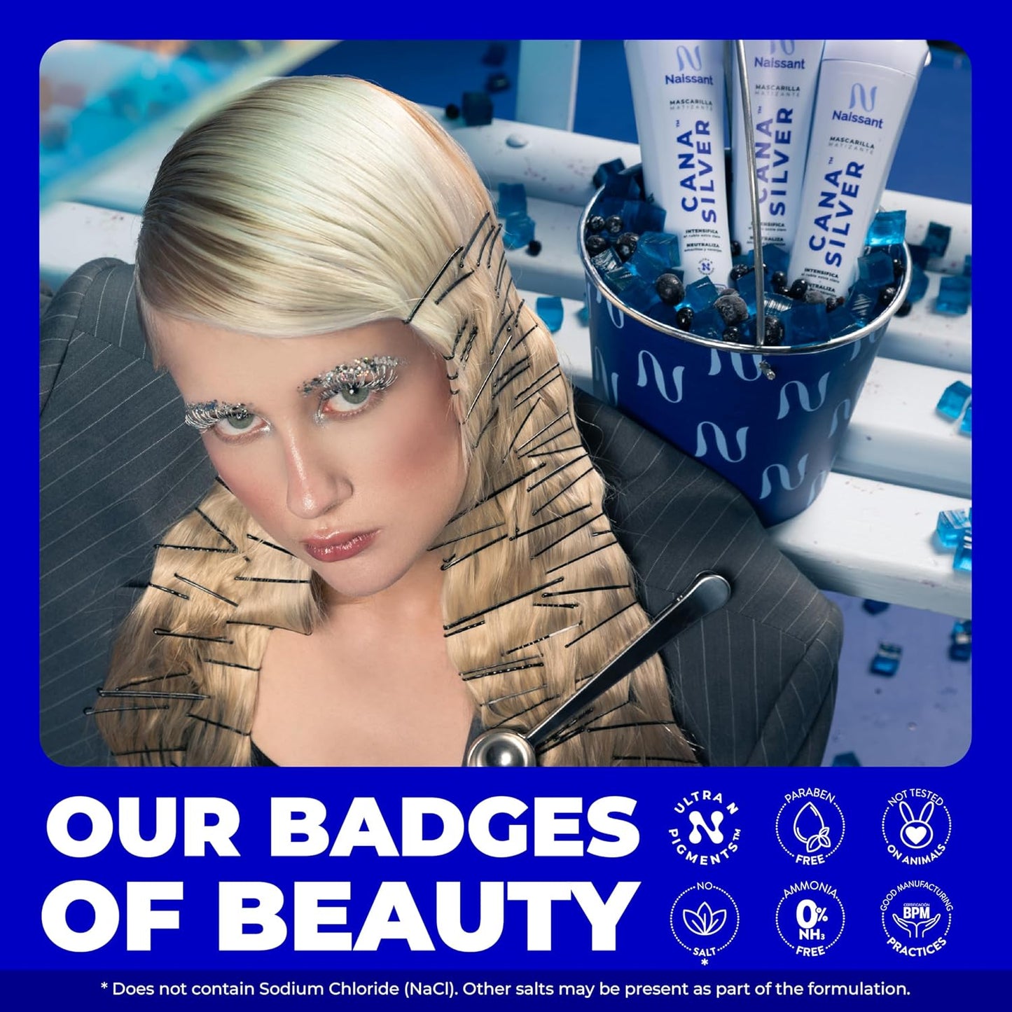 Icy Cool Blonde Purple Shampoo & Toning Mask Set - Neutralizes Yellow & Brassy Tones | Hyaluronic Acid & Biotin | 2 x 10.1 Fl Oz