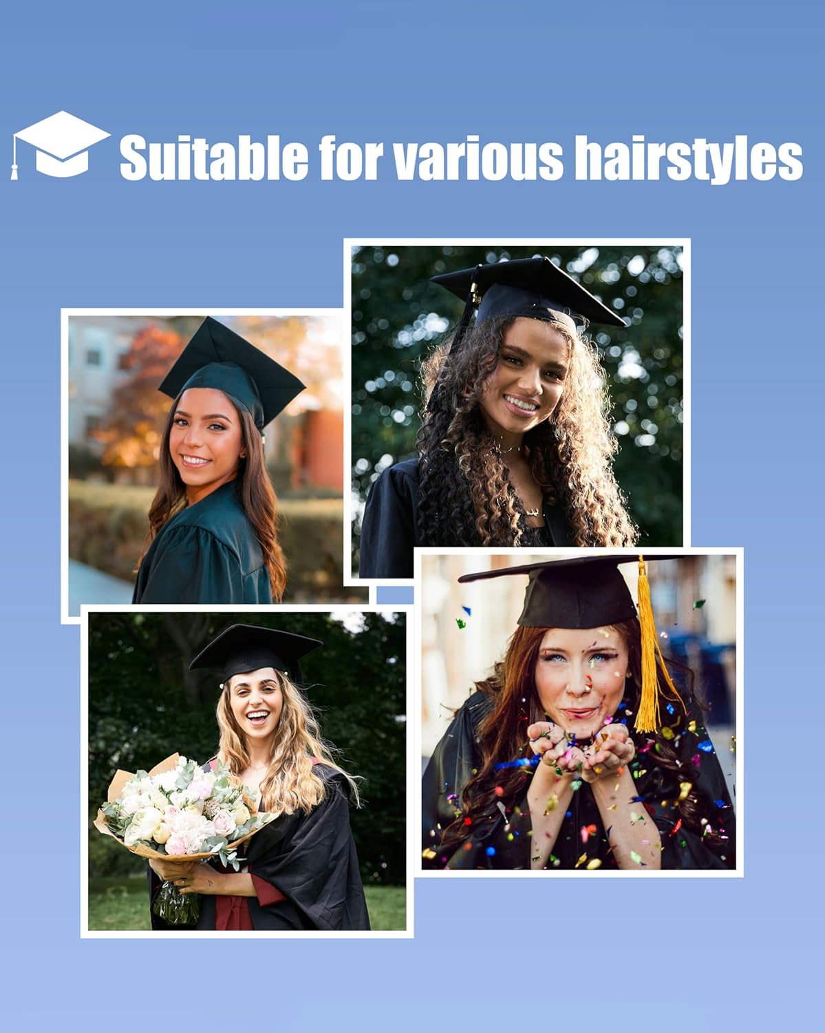 Graduation Cap Headband - Anti-Slip Holder for Decorations | Perfect Gift for Graduates
