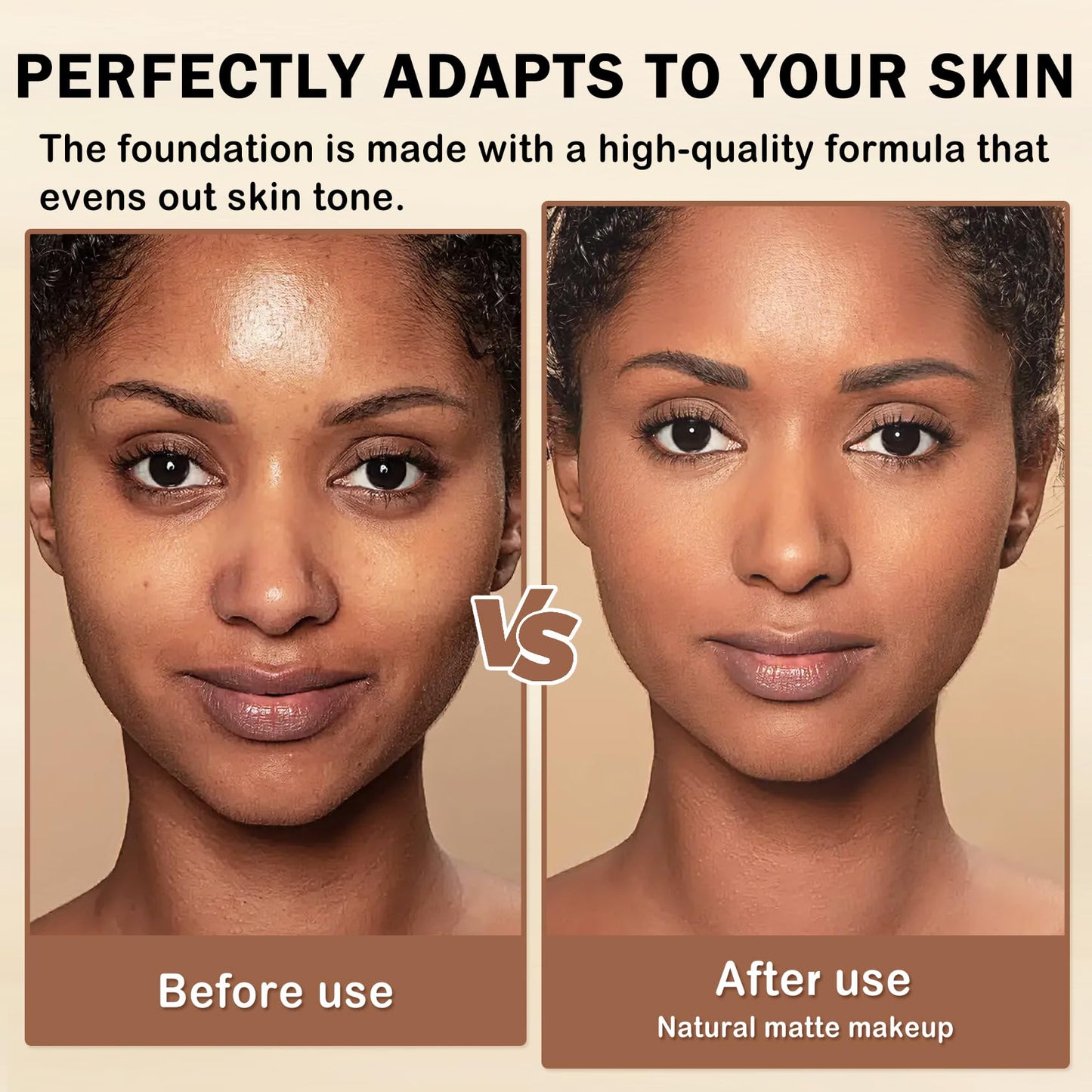 UAOE Color Changing Foundation for Mature Skin,Color Self-Adjusting Foundation,Hydrating Foundation Makeup with Skincare-Infused,Lightweight Coverage Base De Maquillaje,1.01 FL.OZ - 03 Dark