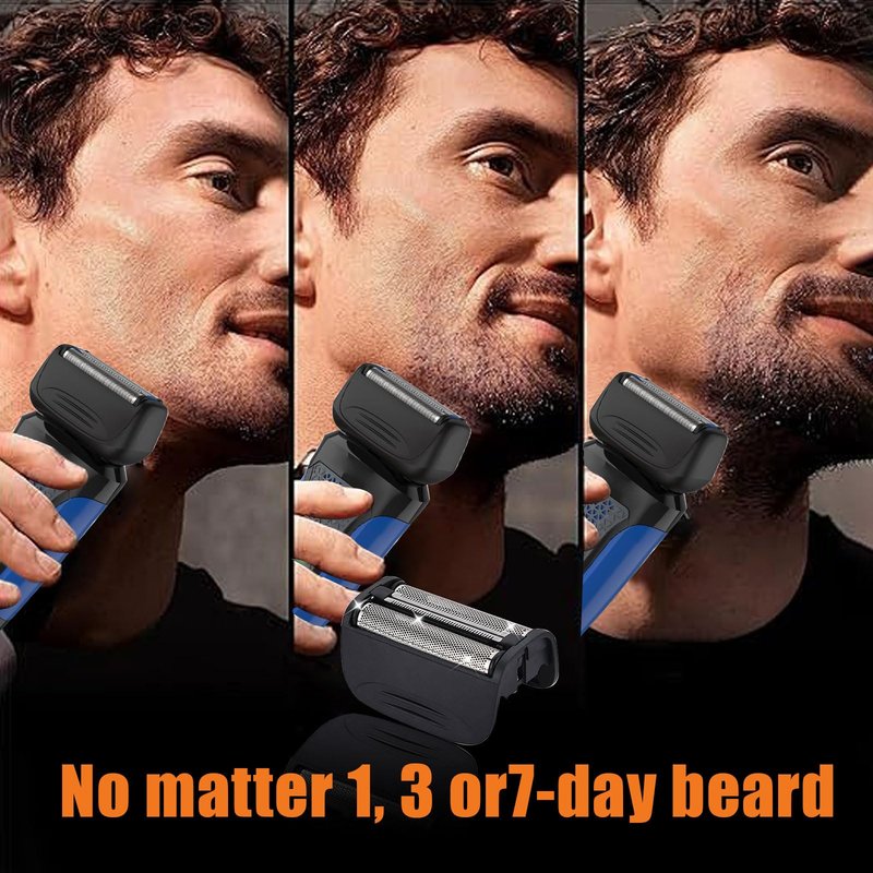 2PACK（BLACK）Replacement Head and Cutter Assembly Compatible with Remington PF7400, PF7500, and PF7600 Foil Shavers