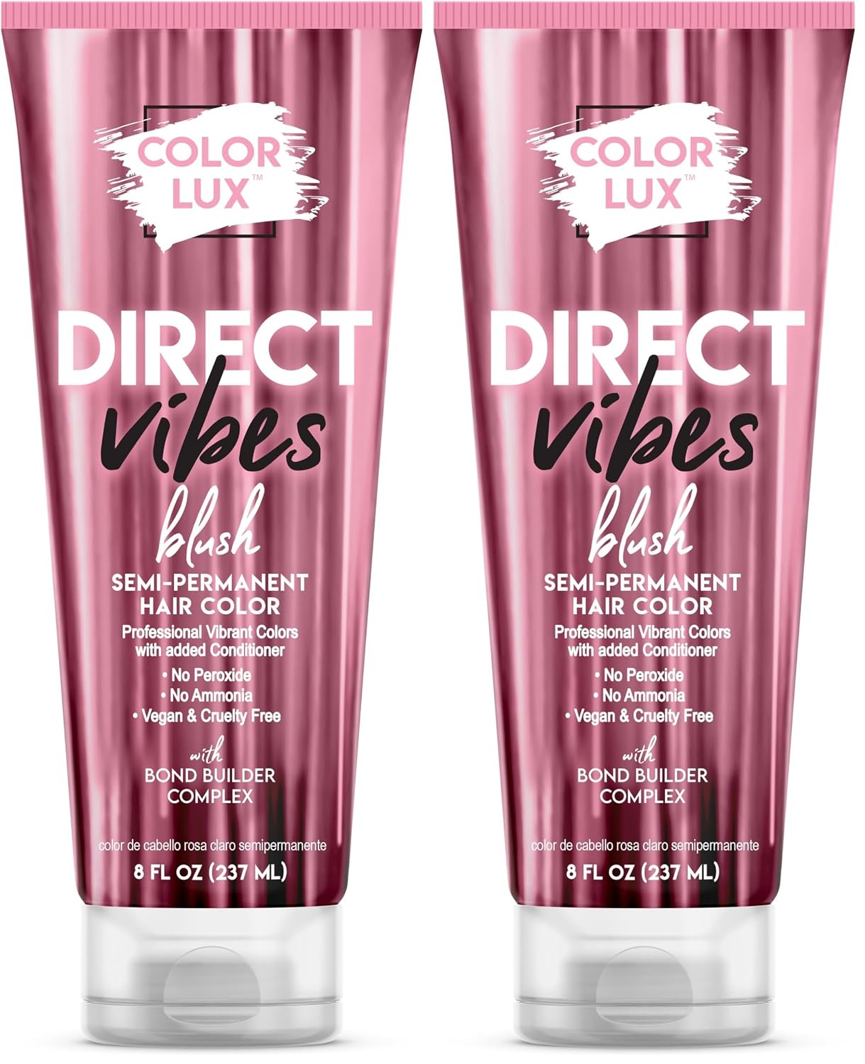 Color Lux Semi-Permanent Hair Color - Blush, Vibrant & Long-Lasting | Ammonia-Free, Vegan, 8 fl oz