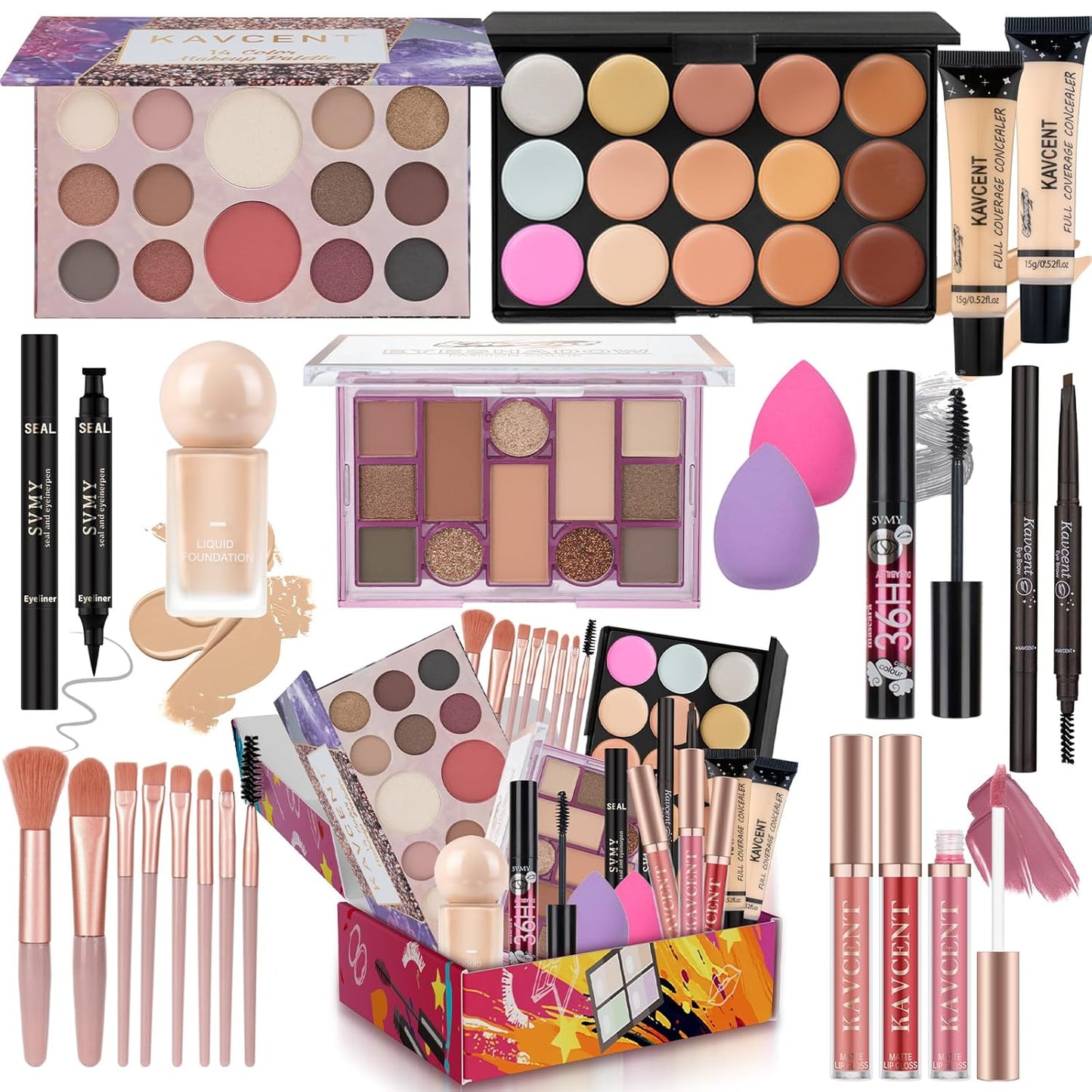 Makeup Kit for Women | Complete Makeup Set for Teens - Eyeshadow Palette & Accessories