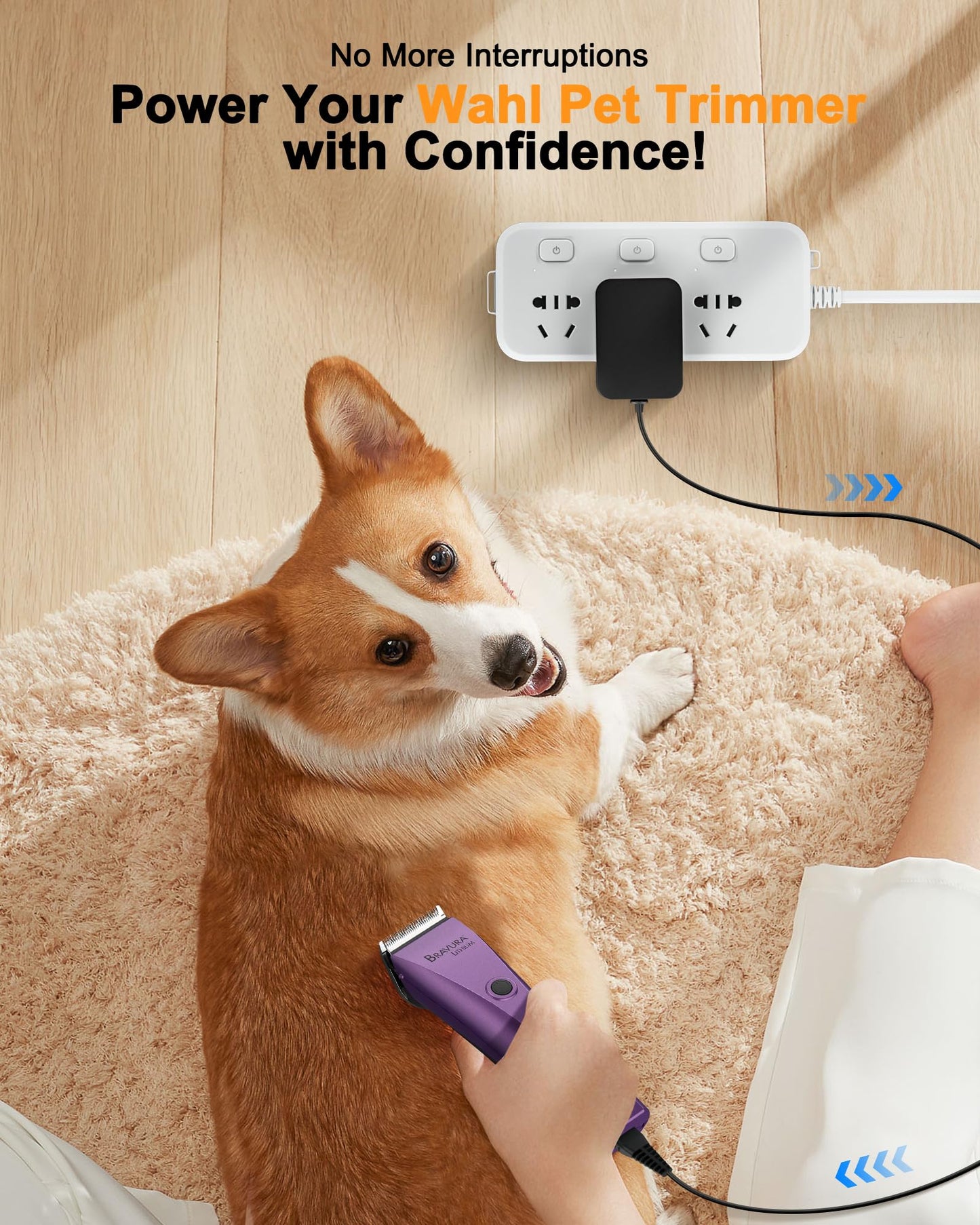 VHBW 5.9V for Wahl Bravura Charger Cord 1881-2800 Compatible with Wahl Arco, Bravura, Chromado, Motion, Mini Arco Animal Cordless Clippers
