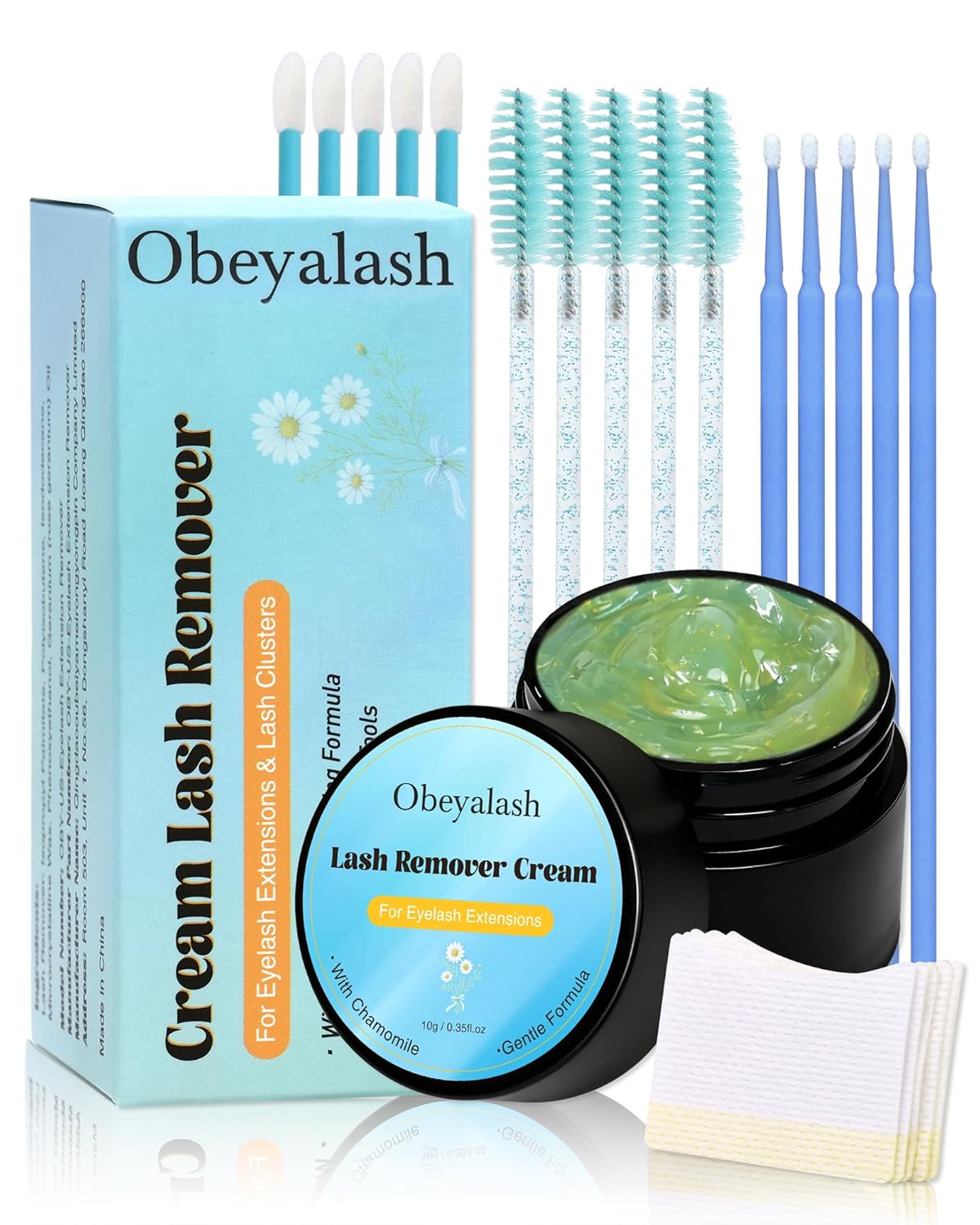 Eyelash Extension Remover Cream - Gentle Chamomile Formula for Non-Irritating Professional Removal | 01