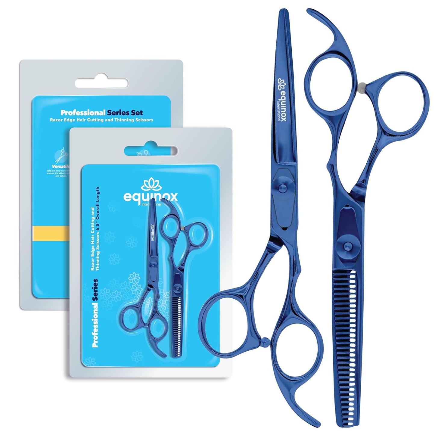Barber Hair Cutting Scissors - Equinox Styling Shears, 6.0" Length | Professional Quality