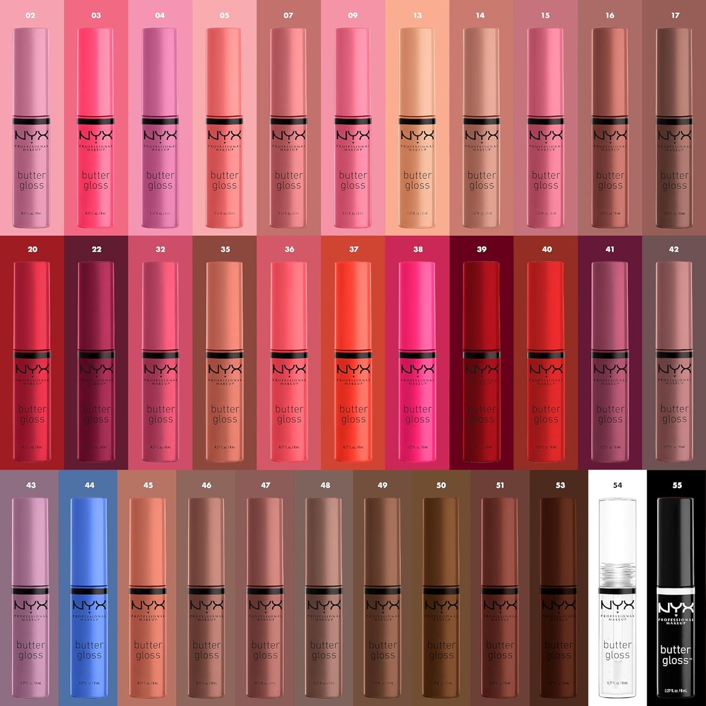 NYX Butter Gloss - Non-Sticky Lip Gloss in Ginger Snap | Rich Chocolate Brown Shade