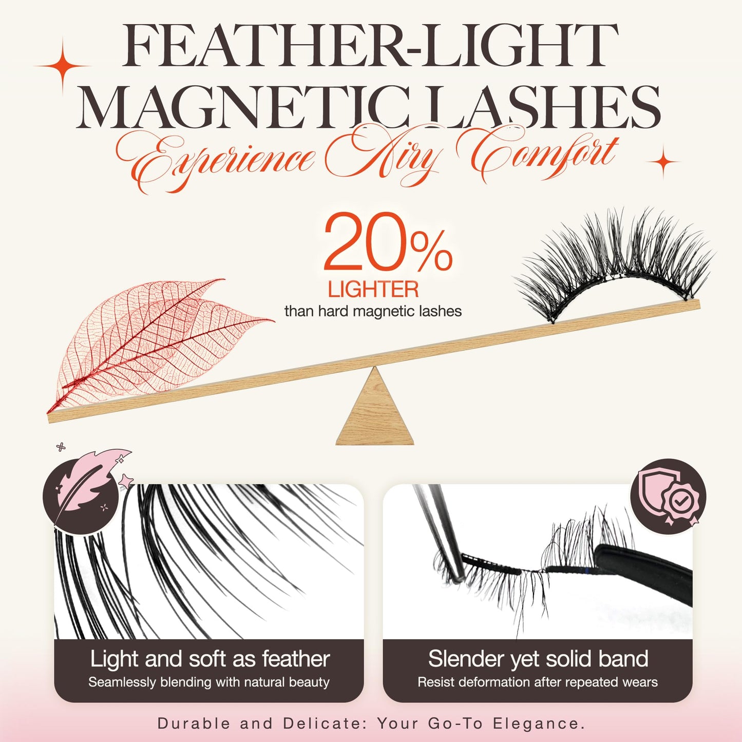 LASHVIEW Upgrade Magnetic Eyelashes with Applicator,Reusable Soft Magnetic Eyelashes Natural Look, No Glue Needed,Easy to Wear and Remove,RC24P（Dark Brown）