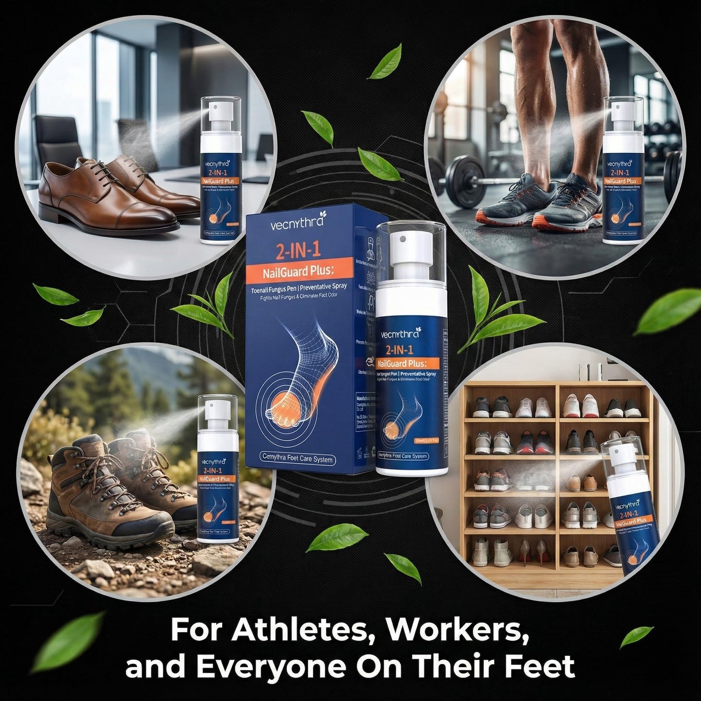 Athletes Foot Spray Treatment, Toenail Repair Extra Strength Pen