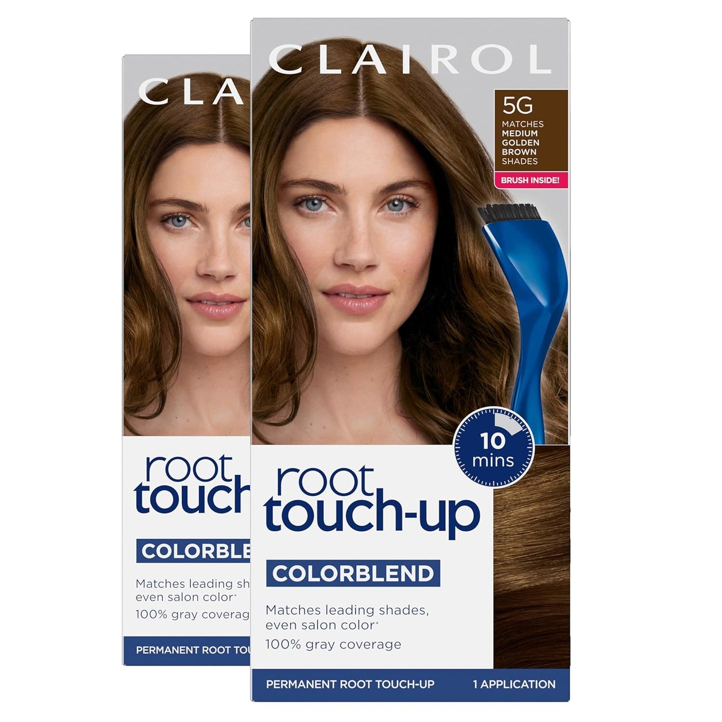 Clairol Root Touch-Up Permanent Hair Dye - 5 Medium Brown | 100% Gray Coverage, Easy Brush Application