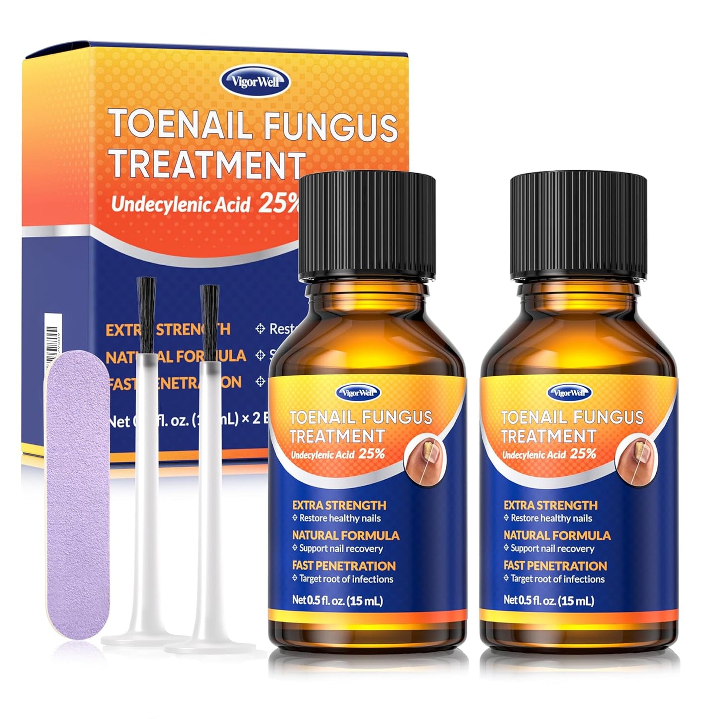 Toenail Fungus Treatment - Extra Strength Hydrogel Patches for Overnight Repair | 32 Medium Patches, Visible Results in 8 Hours