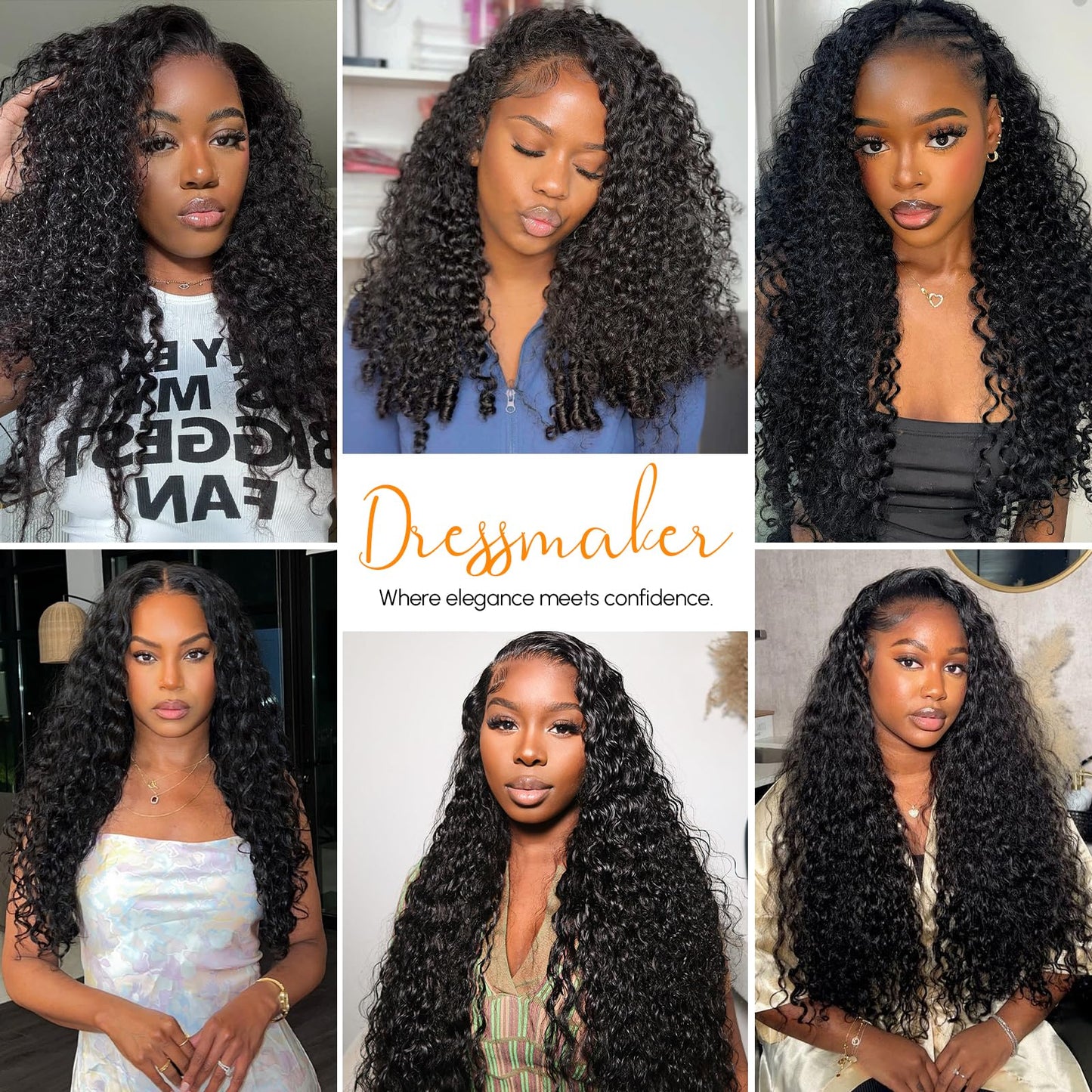 Human Crochet Hair for Black Women 18inch 120g Pre Separated 100 Strands Deep Wave Feather Crochet Human Hair Lightweight & No Itch, Invisible Knots, Easy Install Boho Crochet Hair Bundles