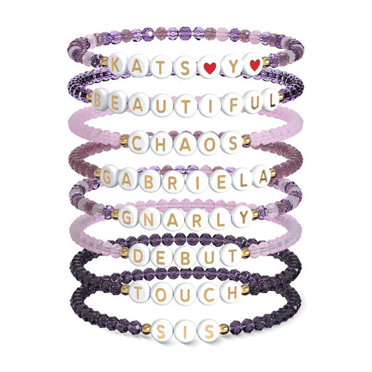 Dexinnie 8PCS Beautiful Chaos Tour Bracelets - KATSEYE Merch Bracelets & Outfit Accent, Perfect Friendship Bracelets & Concert Outfits Gift for K-Pop Lovers