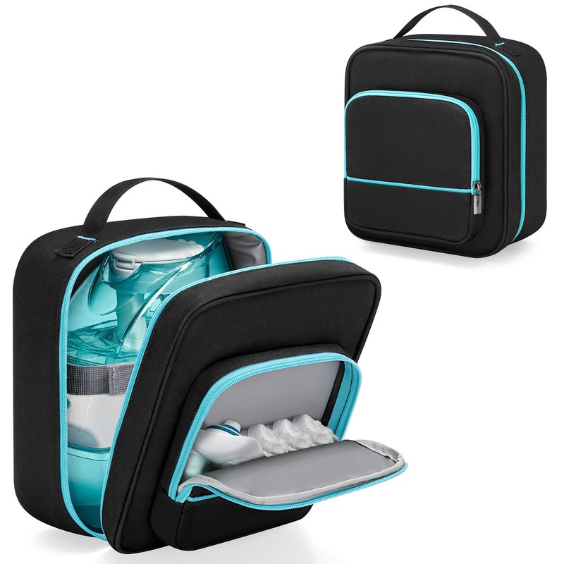 YARWO Nose Cleaner Travel Case Compatible with Navage Nasal Irrigation System, Portable Neti Pot Safety Storage Bag with Waterproof Lining for Nasal Care Kit, SaltPods and Sinus Rinse Device, Bag Only