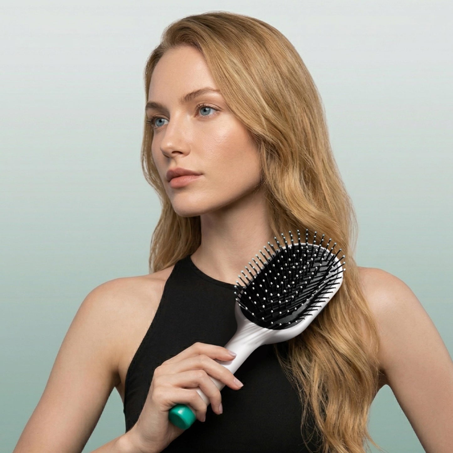 Detangling Brush Tangle-Free, Detangler Hairbrush for Wet & Dry, Pain-Free Hair Brush for Women & Men, Soft & Flexible Cushion & Bristles for Straight, Curly, & Thick Hair